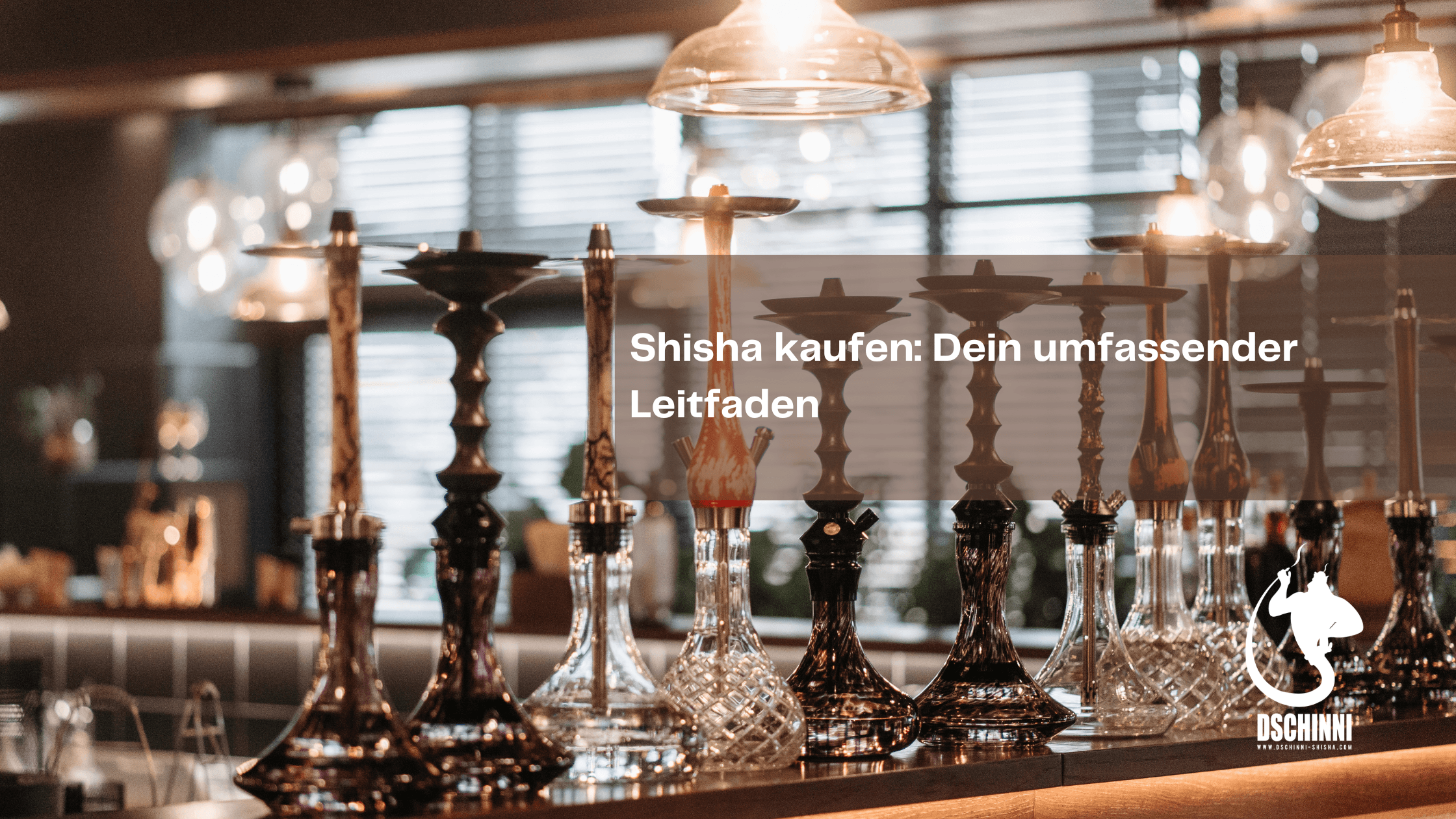 Shisha Laden mit verschiedenen Shishas - Wasserpfeifen