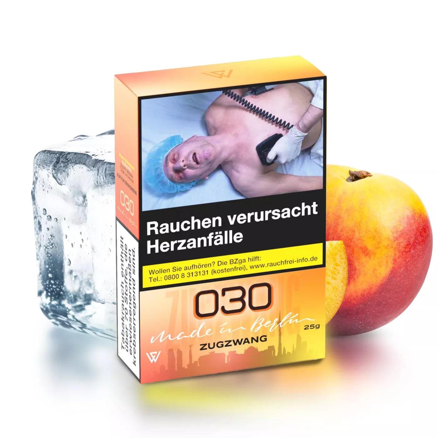 030 Made in Berlin Tabak Zugzwang 25g - Pfirsich, Ice & Menthol - Dschinni GmbH