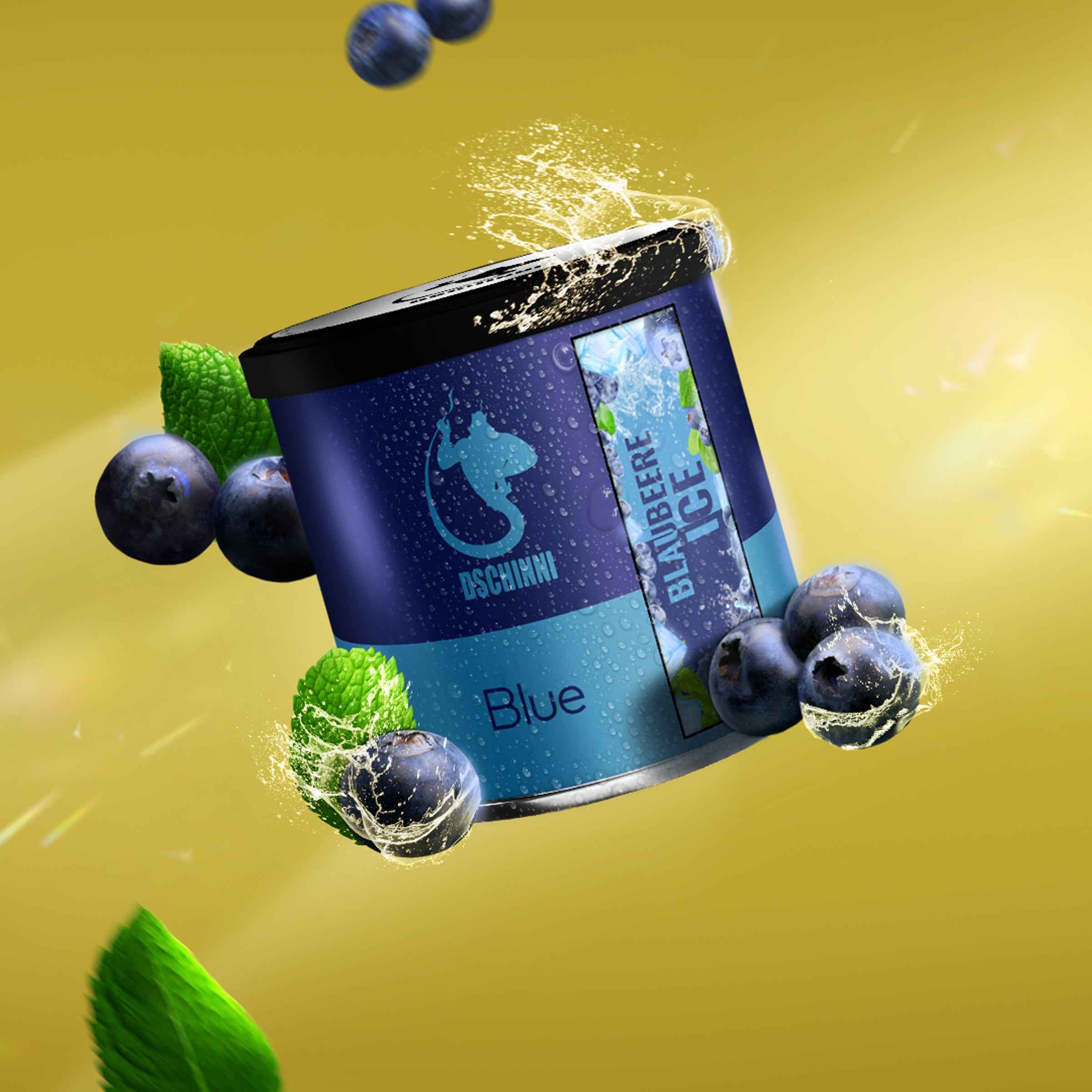 Dschinni 65g Pfeifentabak - Blue 2.0 Blaubeere Bluejay x Pink Bonbons - Dschinni Shisha