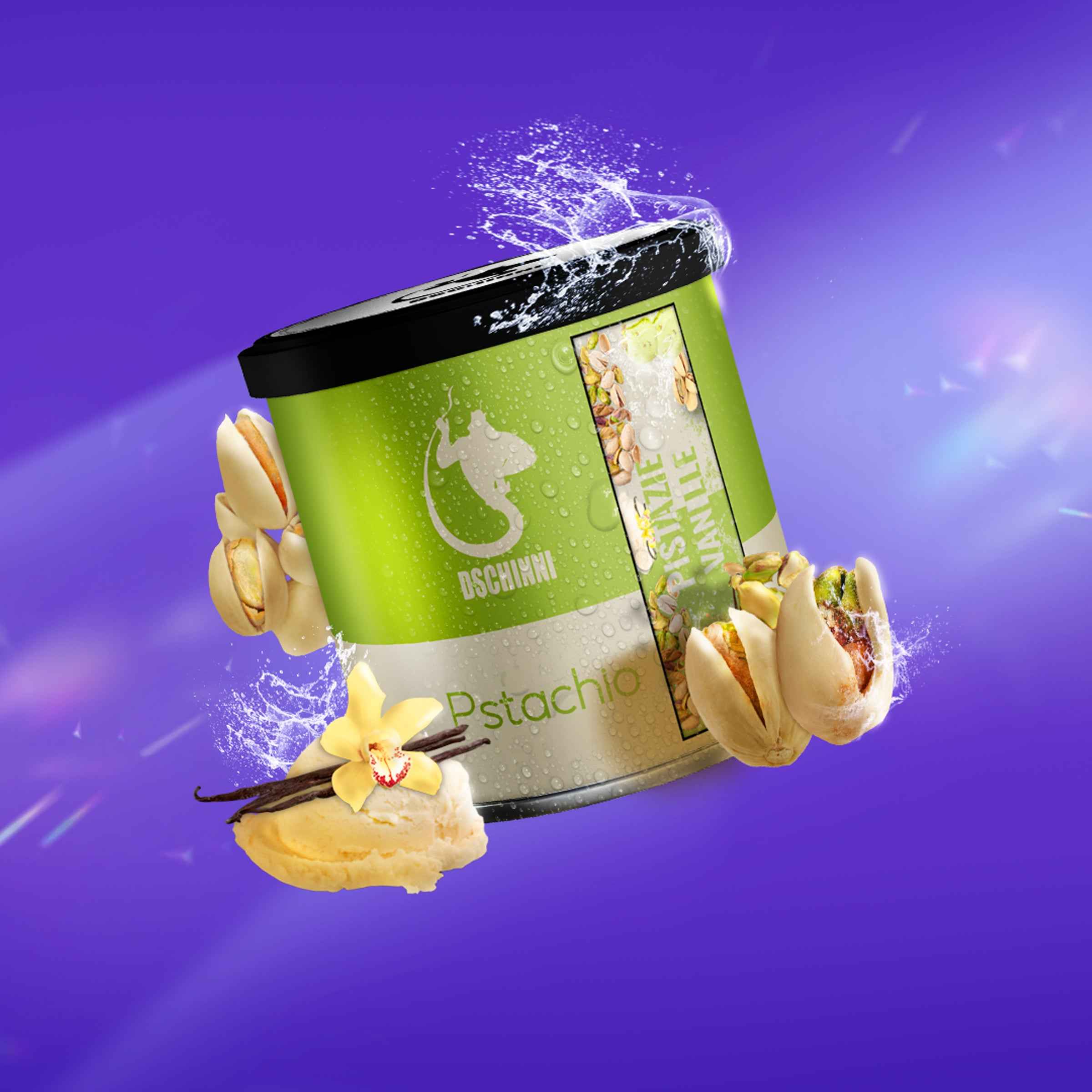 Dschinni 65g Pfeifentabak - Pistachio - Persische Pistazie, Vanille - Dschinni Shisha