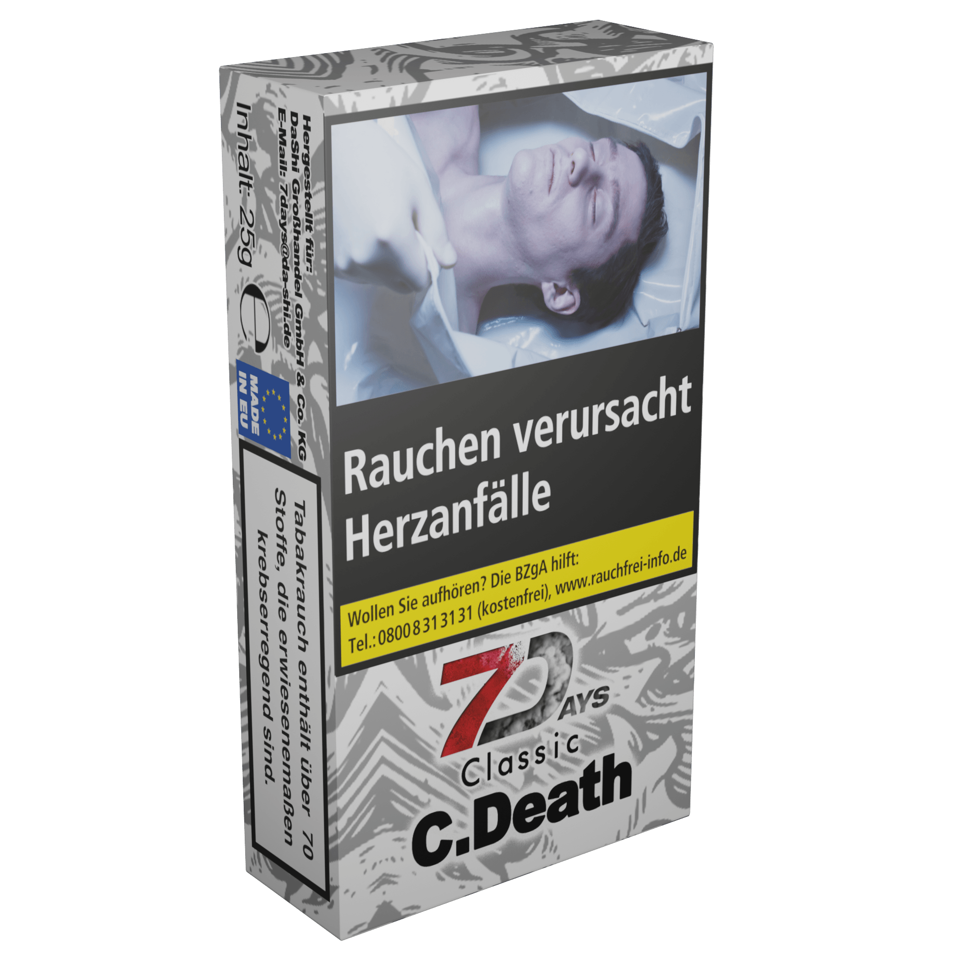 7Days Classic - Cold Death - 25g Shisha Tabak - Dschinni Shisha