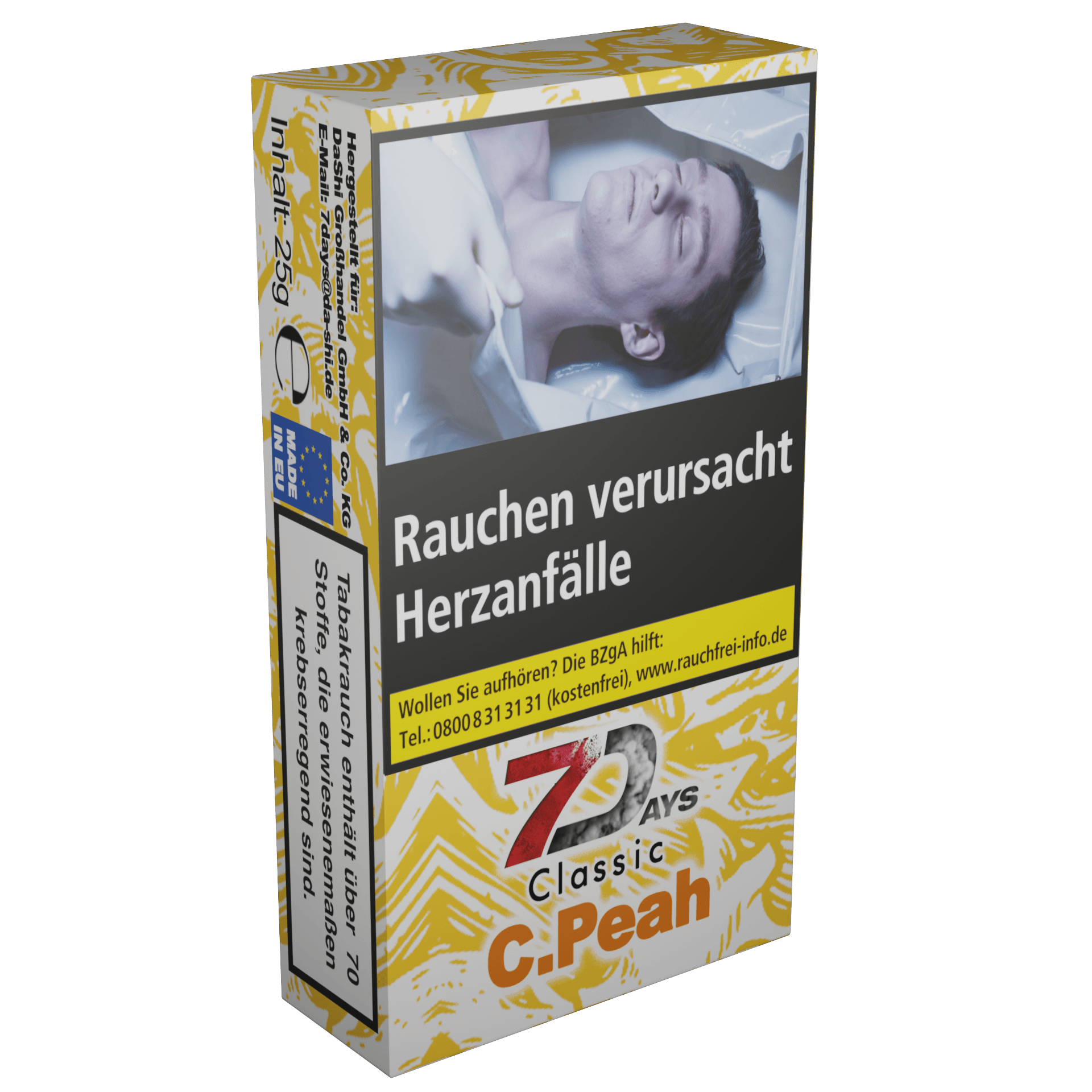 shisha tabak pfirsich 7days classic c peah