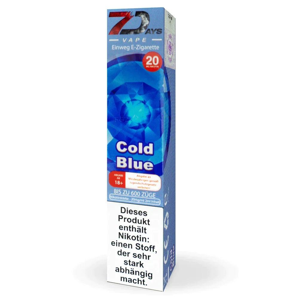 cold blue ezigarette 7days