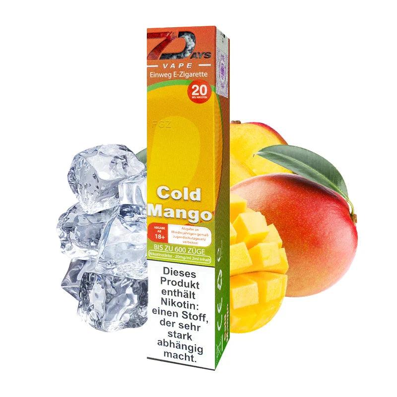 7Days Vape Disposable E Cigarette Cold Mango 20mg