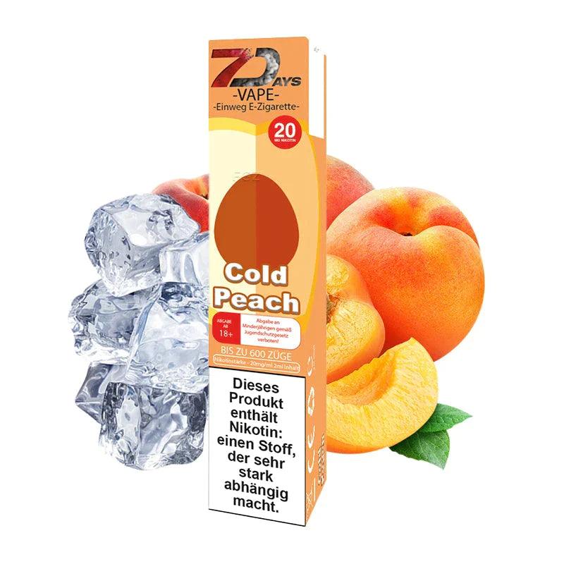 7Days Vape Disposable E Cigarette Cold Peach 20mg