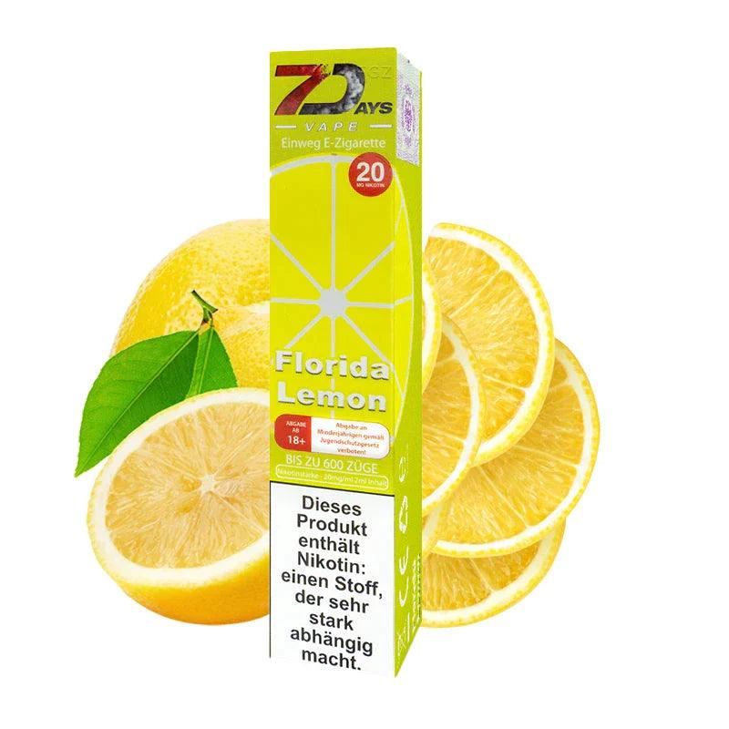 7Days Vape Disposable E Cigarette Florida Lemon 20mg