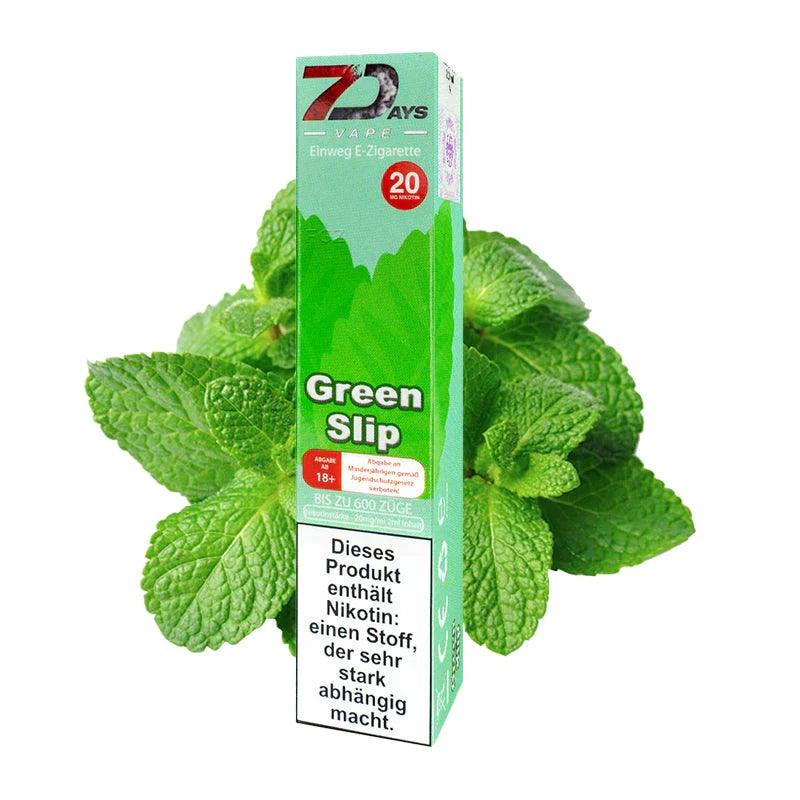 green slip minze vape 7days