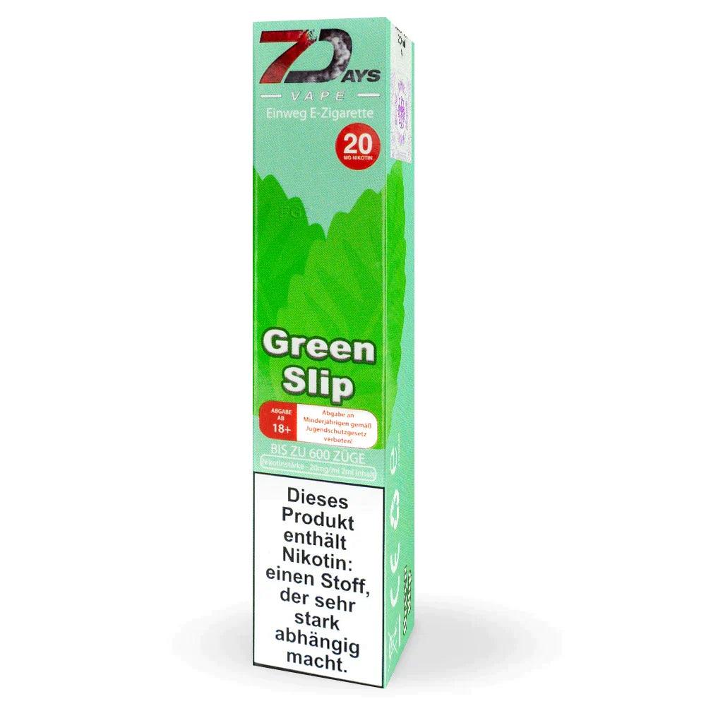 green slip ezigarette 7days