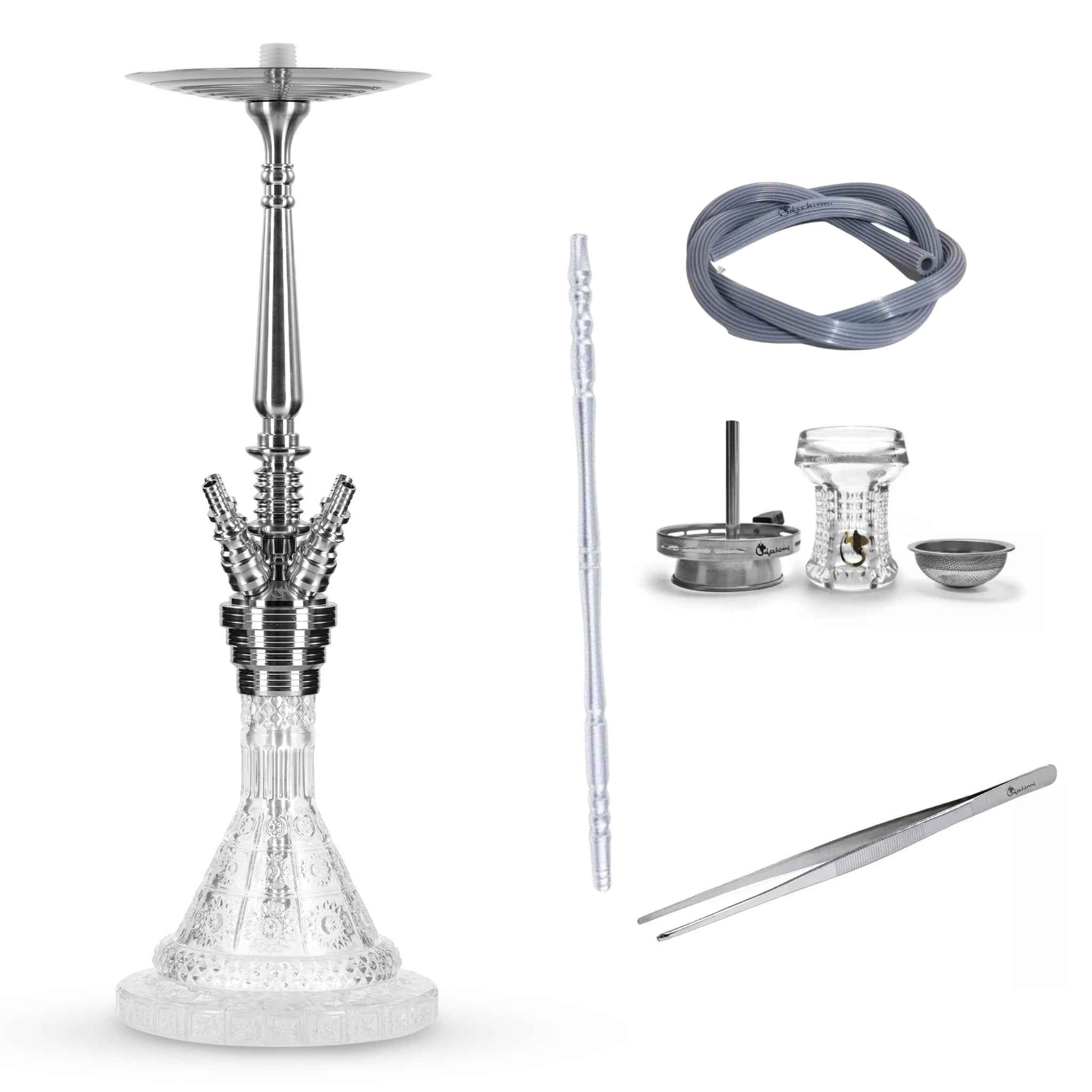Dschinni Aztec Shisha 4 Schlauchadapter Komplett Set - Dschinni Shisha