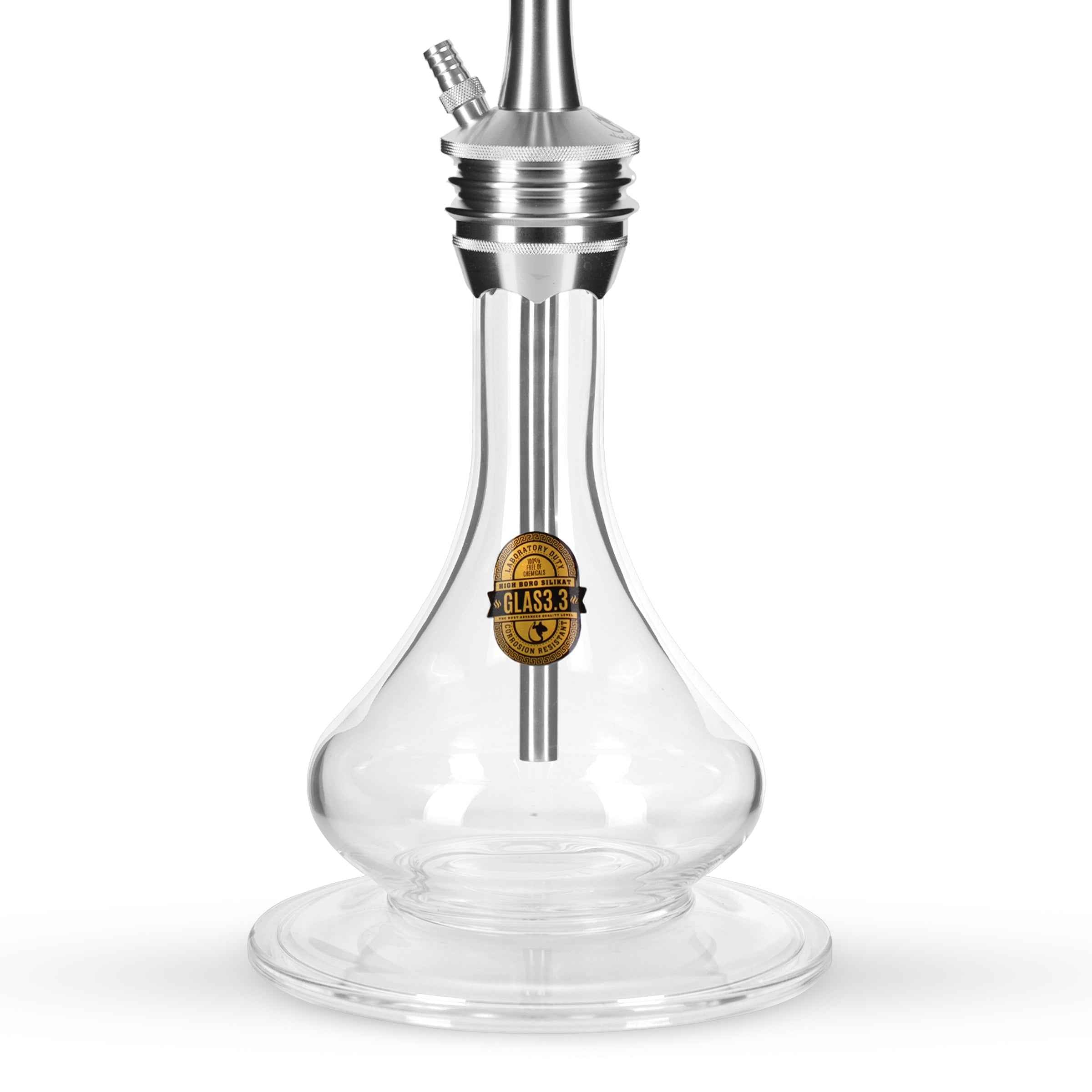 Dschinni Foxx Shisha Komplett Set L | Silber - Dschinni Shisha
