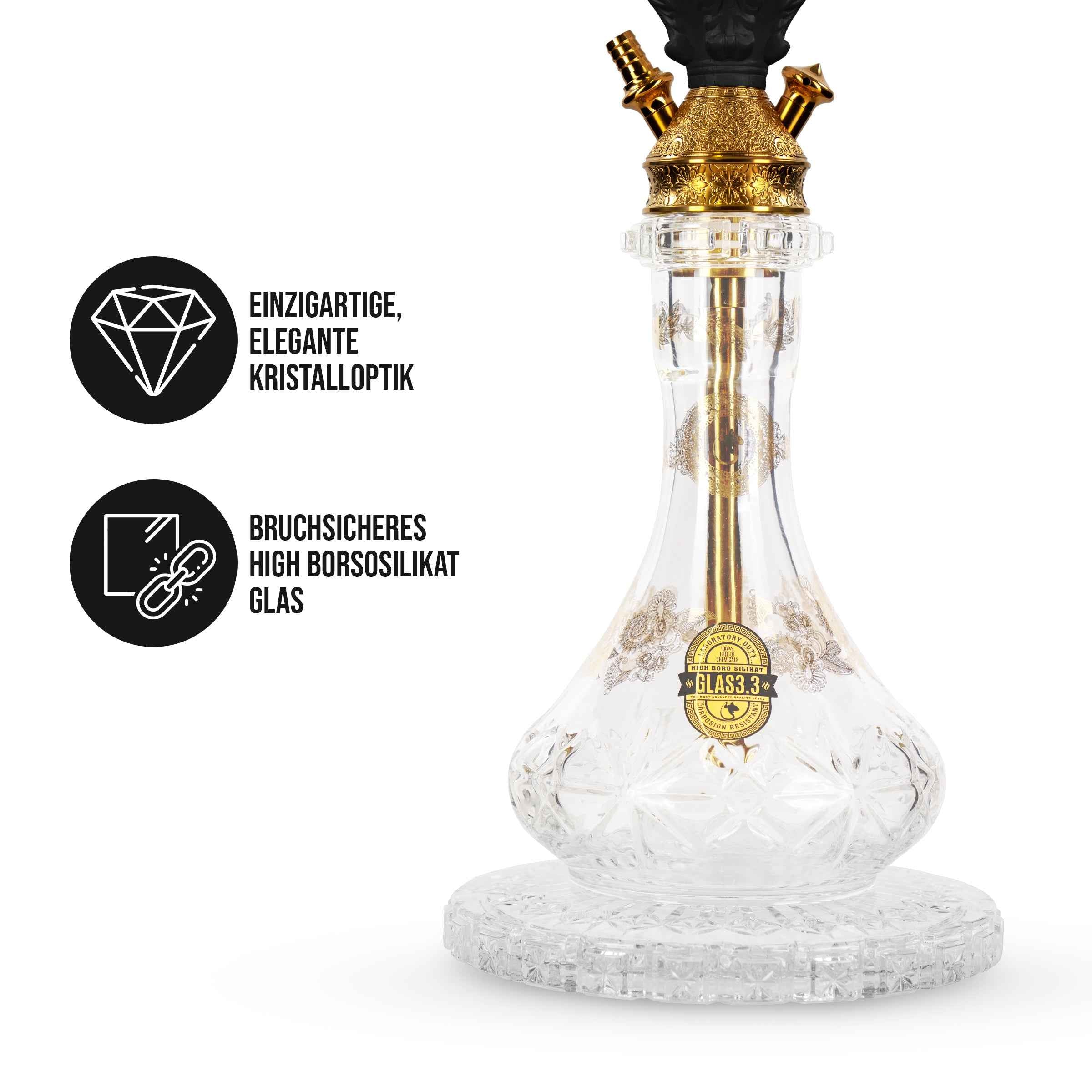 Dschinni Legend Tradi Shisha Schwarz | V4A - Dschinni Shisha