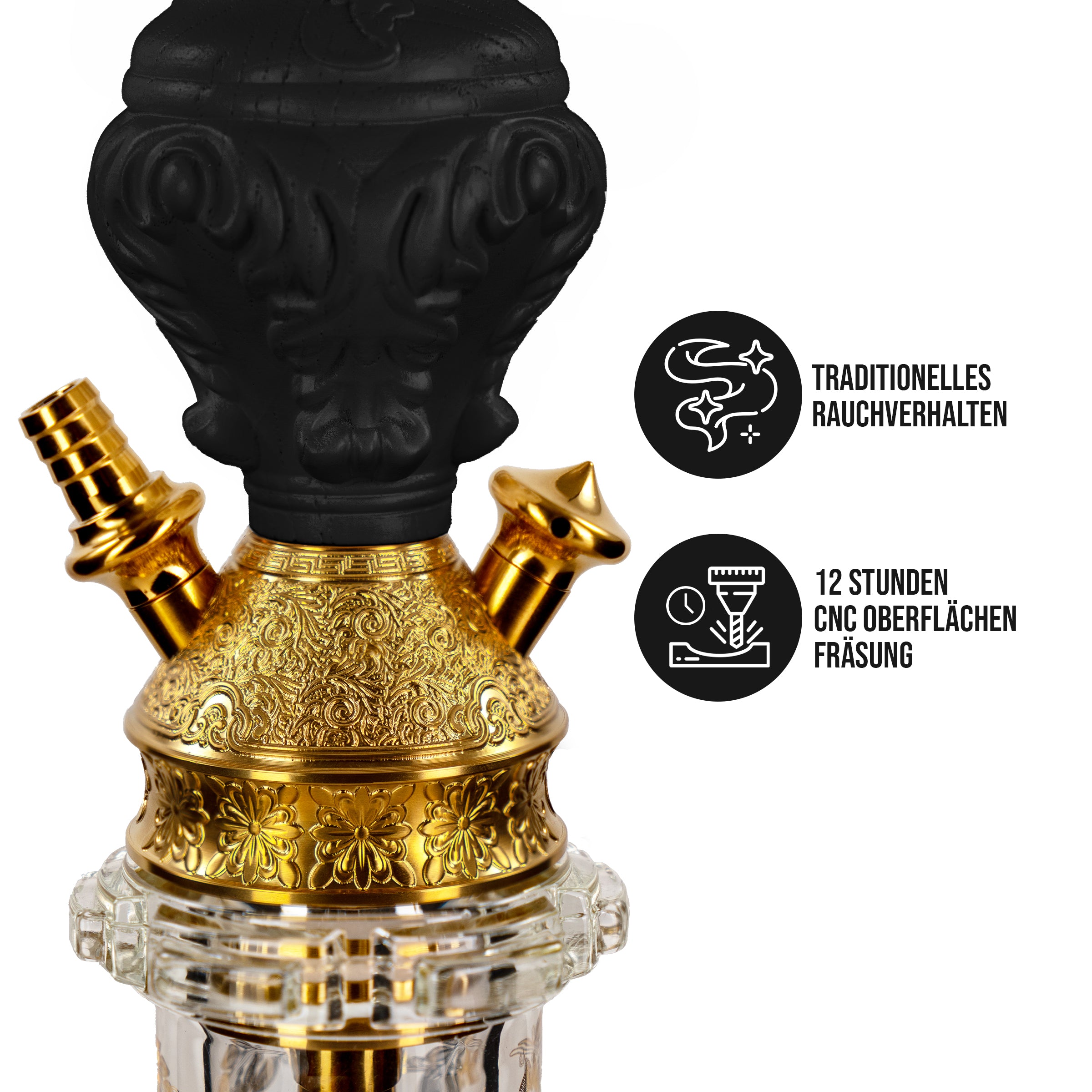 Dschinni Legend Tradi Shisha Schwarz | V4A