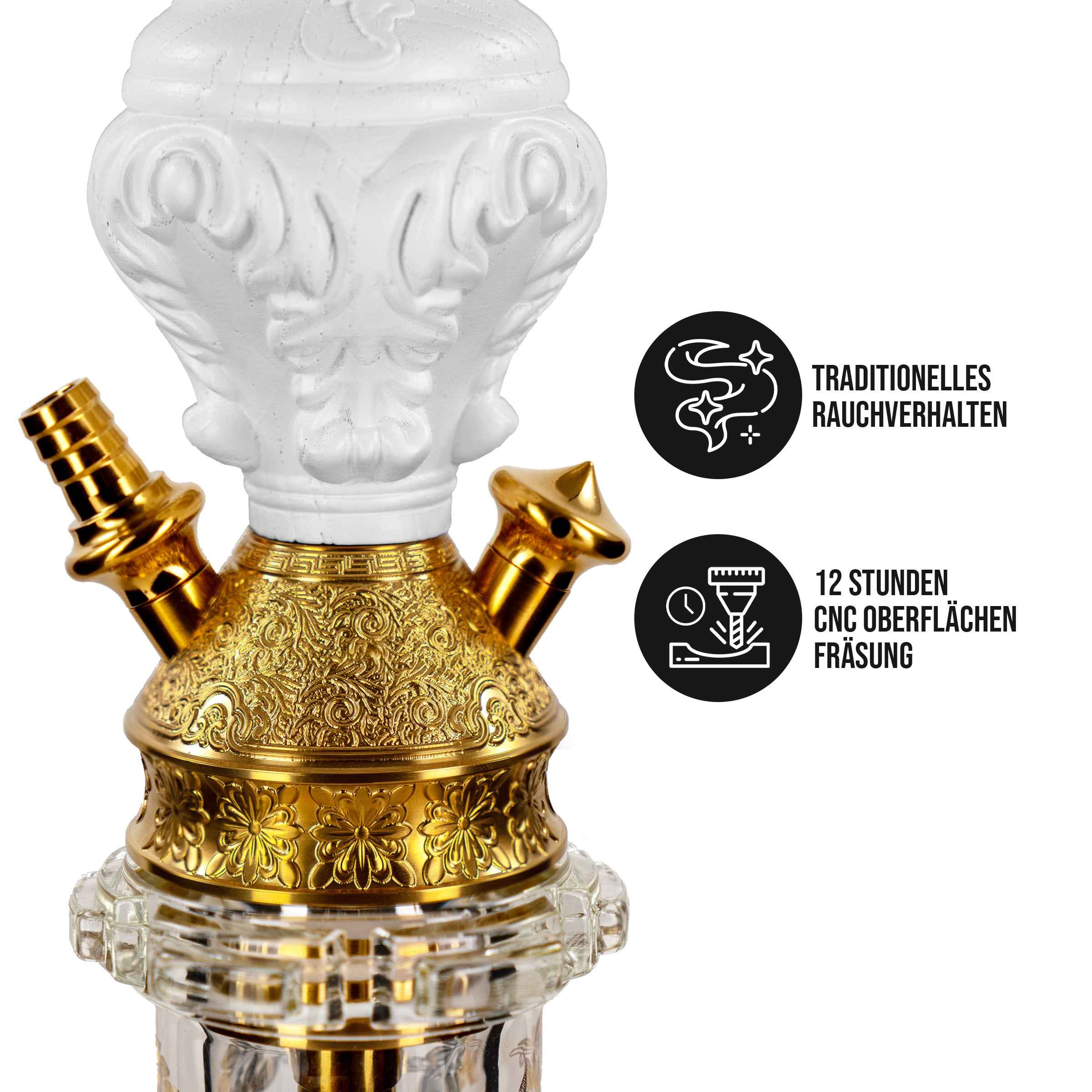 Dschinni Legend Tradi Shisha Weiß | V4A - Dschinni Shisha