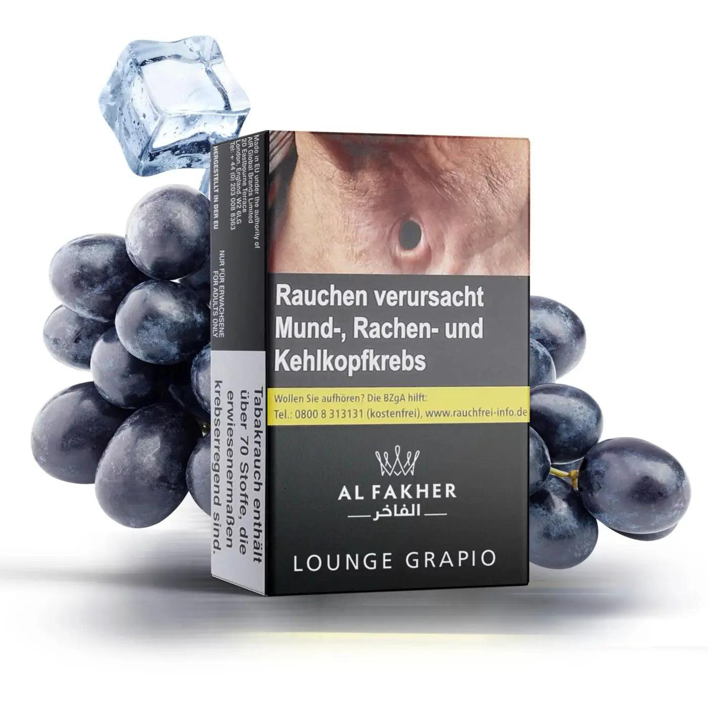 Al Fakher Shischa Tabak Lounge Grapio im Dschinni Shop