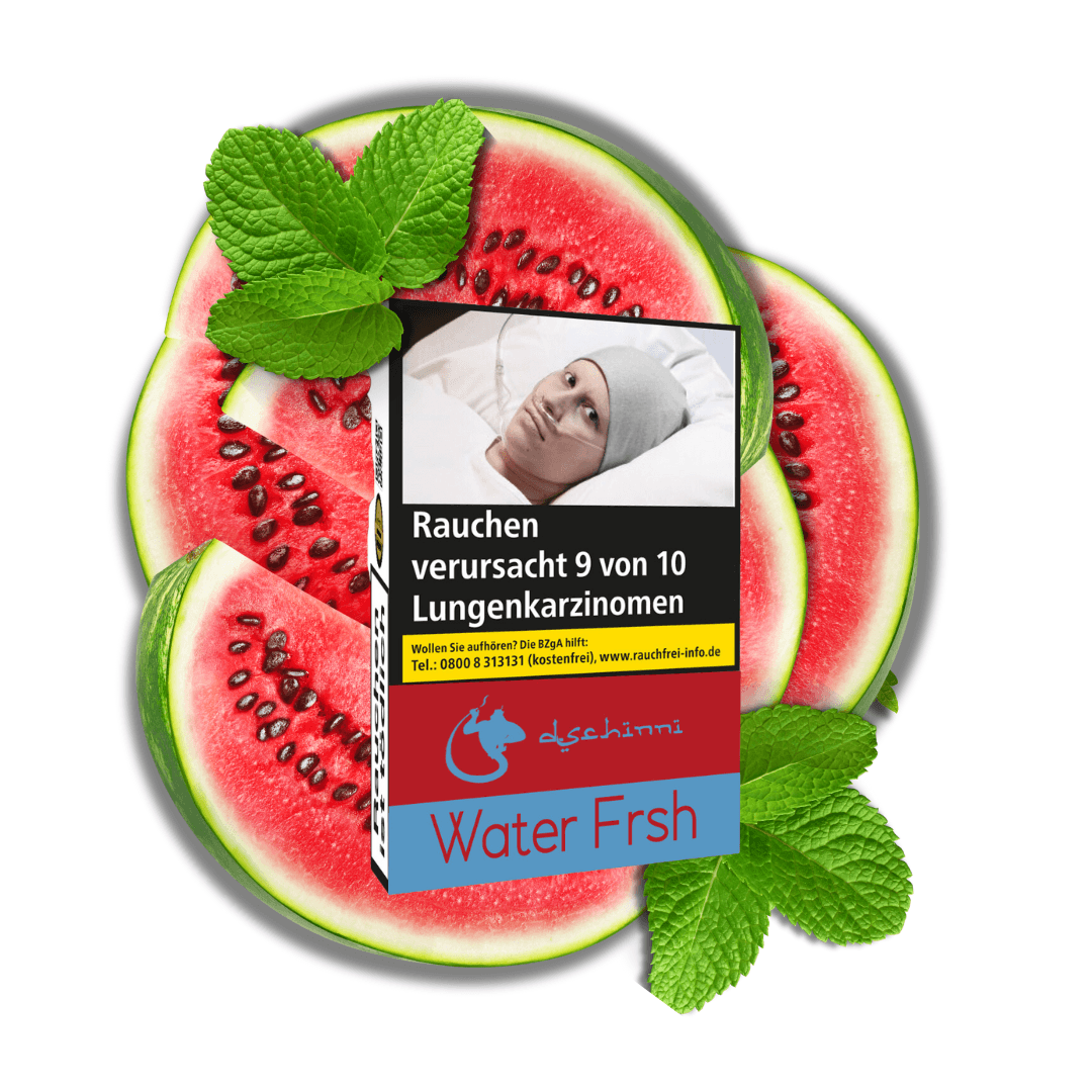 Shisha Tabak Dschinni Water Frsh Wassermelone Minze