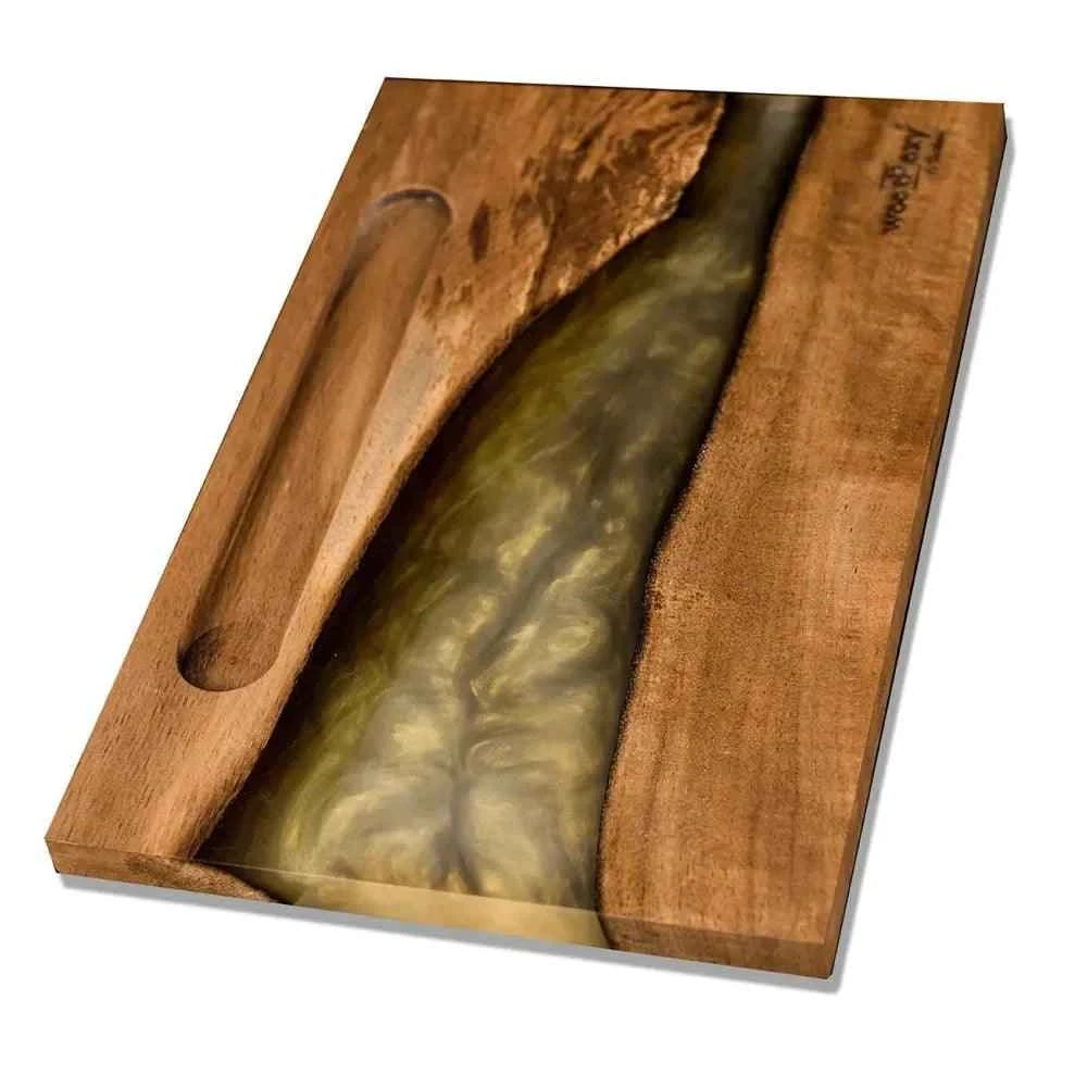 Dschinni Epoxid Harz Kopfbaubretter Walnuss - Dschinni Shisha