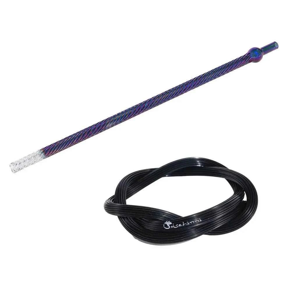 Dschinni Evil Spiral Mundstück mit Candyhose (High Borosilikatglas 3.3) mundgeblasen - Dschinni Shisha