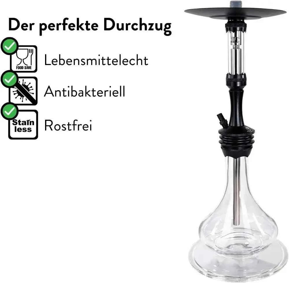 Dschinni Foxx Shisha Komplett Set XL | Silber - Dschinni Shisha