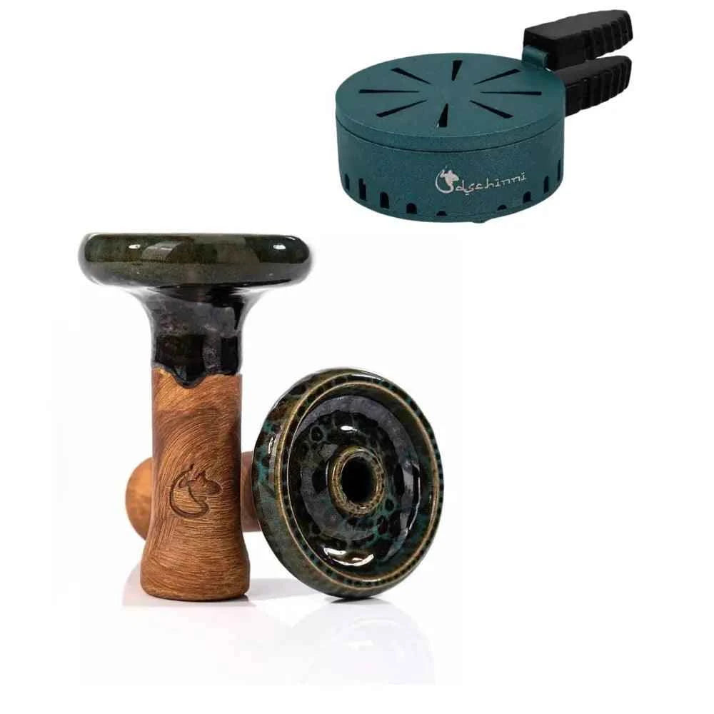 Dschinni Headshot Phunnel Kopf Set mit HMD Smokebox Crown - Dschinni Shisha