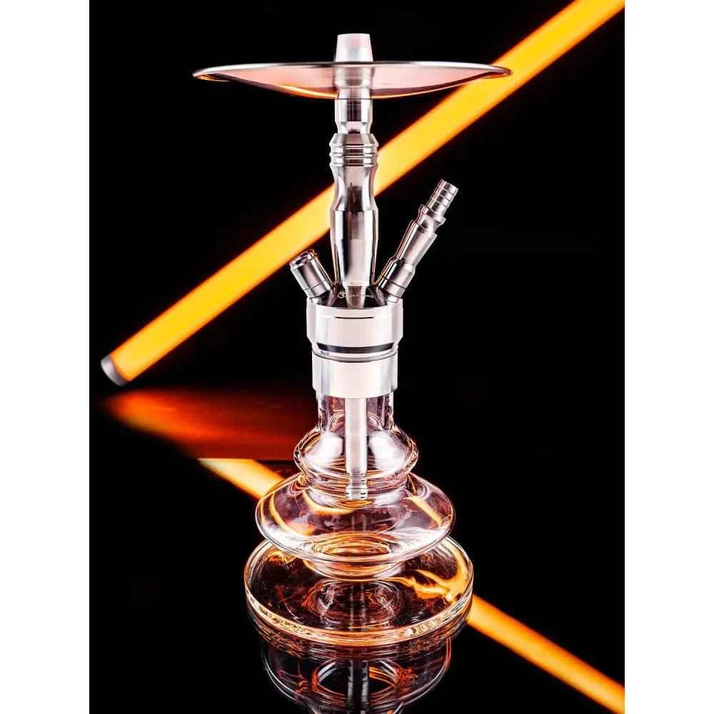 Dschinni Junior Edelstahl Shisha 36cm Laborglas - Dschinni Shisha