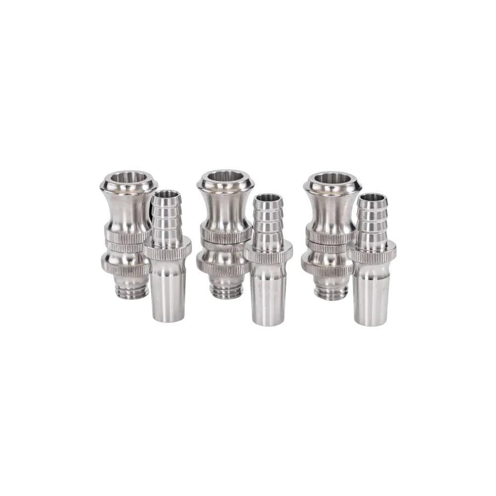Dschinni Mio Edelstahl V4A Silber 2.0 4 Schlauchadapter-Set - Dschinni GmbH