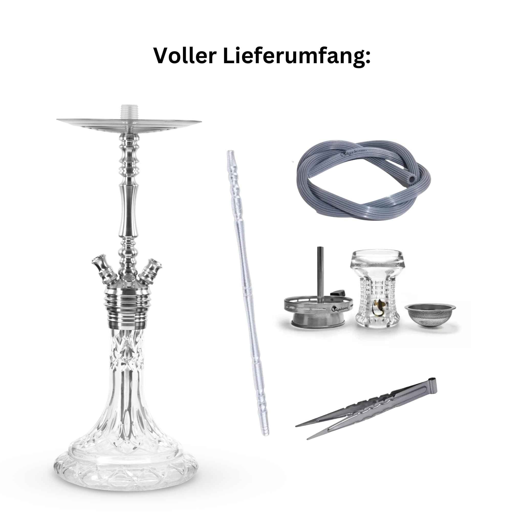 Dschinni Mio 2.0 Shisha Komplett Set | Edelstahl V4A - Dschinni Shisha