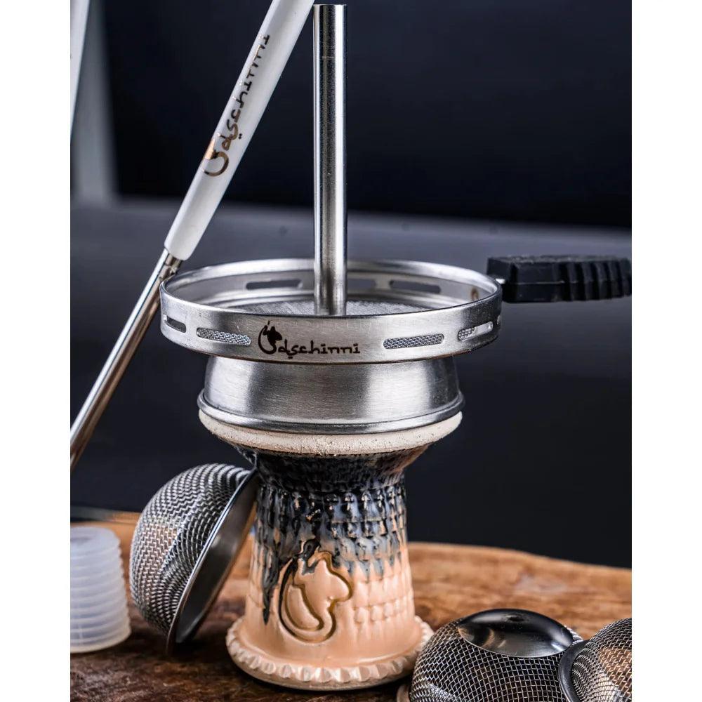 Dschinni Nero Steinkopf Schamottkopf Shisha Big Air Grip Set - Dschinni GmbH