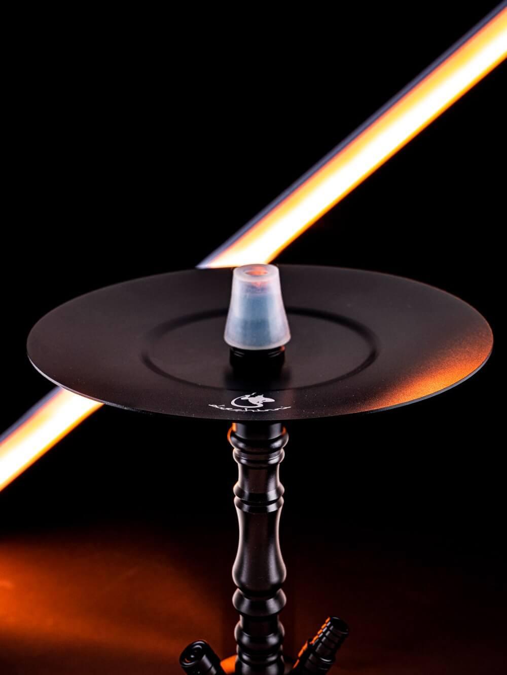 Dschinni Pico Black FligFlag Shisha Kohleteller in schwarz