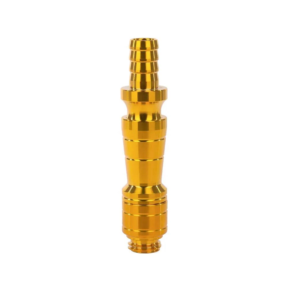 Dschinni Schlauchadapter V4A Stealth Bomber Classic / Mio 2.0 - Gold auf weißem Hintergrund