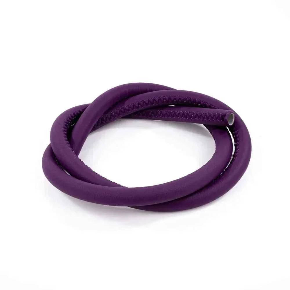 Dschinni Schlauch Leder Silikon (Ummantelter Silikonschlauch) - Lila - Dschinni Shisha