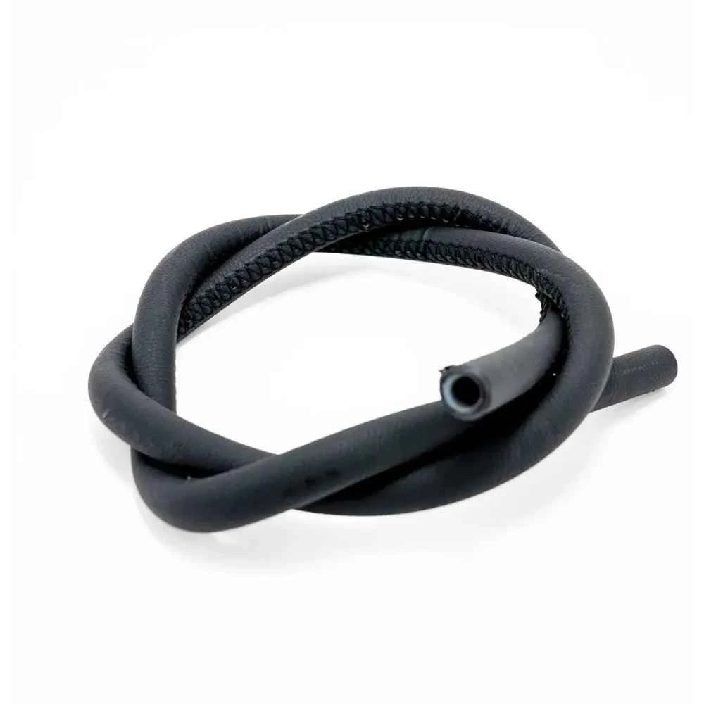 Dschinni Schlauch Leder Silikon (Ummantelter Silikonschlauch) - Schwarz - Dschinni Shisha