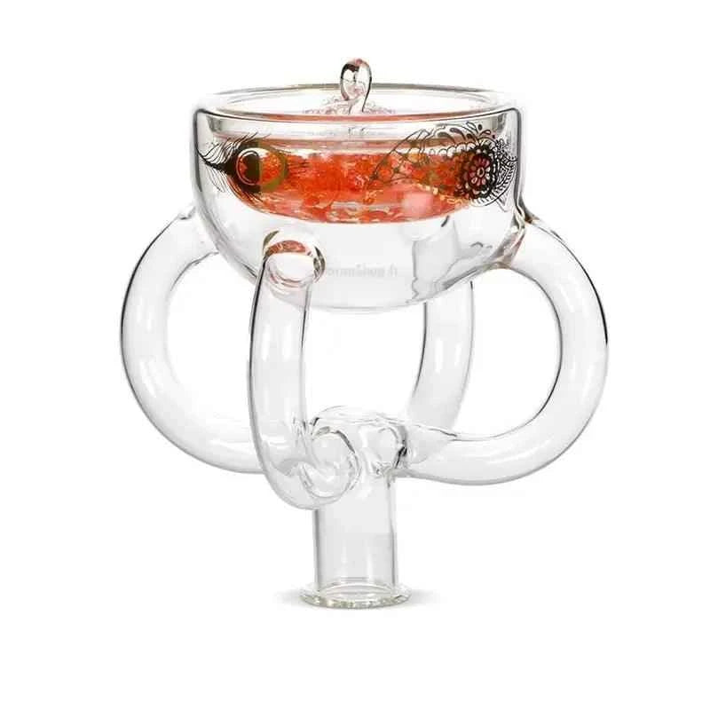 Dschinni Shisha Glas Kopf Phunnel Turban XL Bowl - Dschinni Shisha