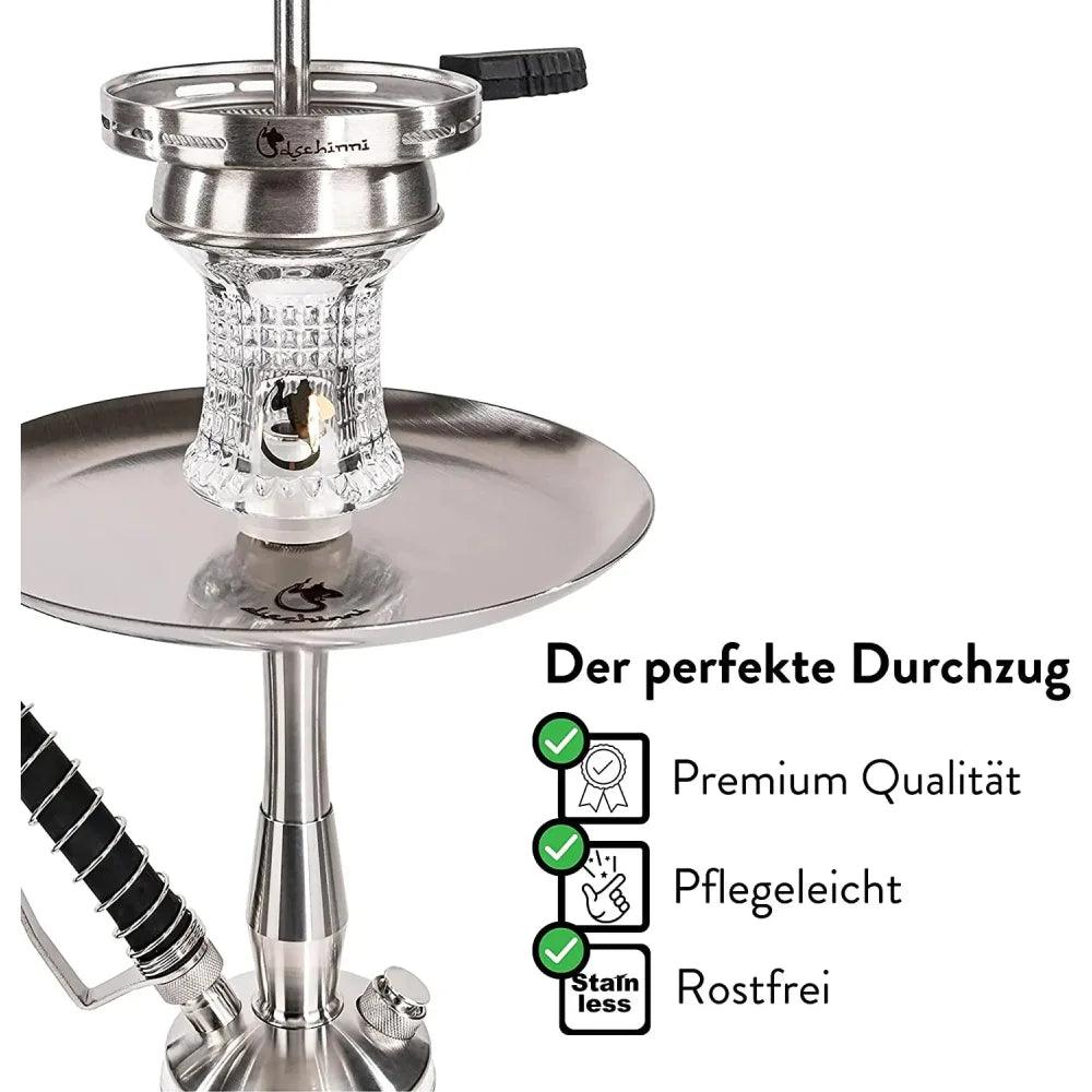 Dschinni Sparrow Shisha. Beschreibung: Der perfekte Durchzug - Lebensmittelecht, Antibakteriell, Rostfrei
