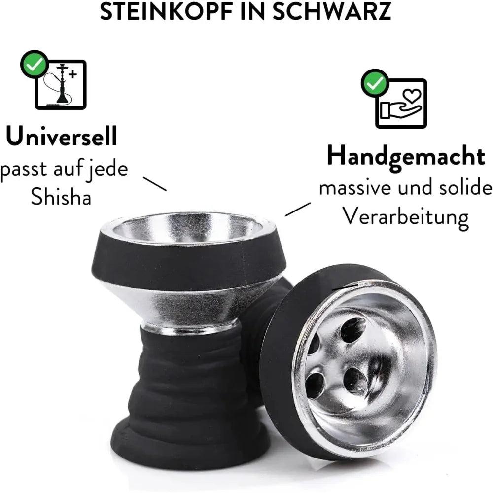 Dschinni Steinkopf. Beschreibung: Universell - passt auf jede Shisha. Handgemacht - massive und solide Verarbeitung
