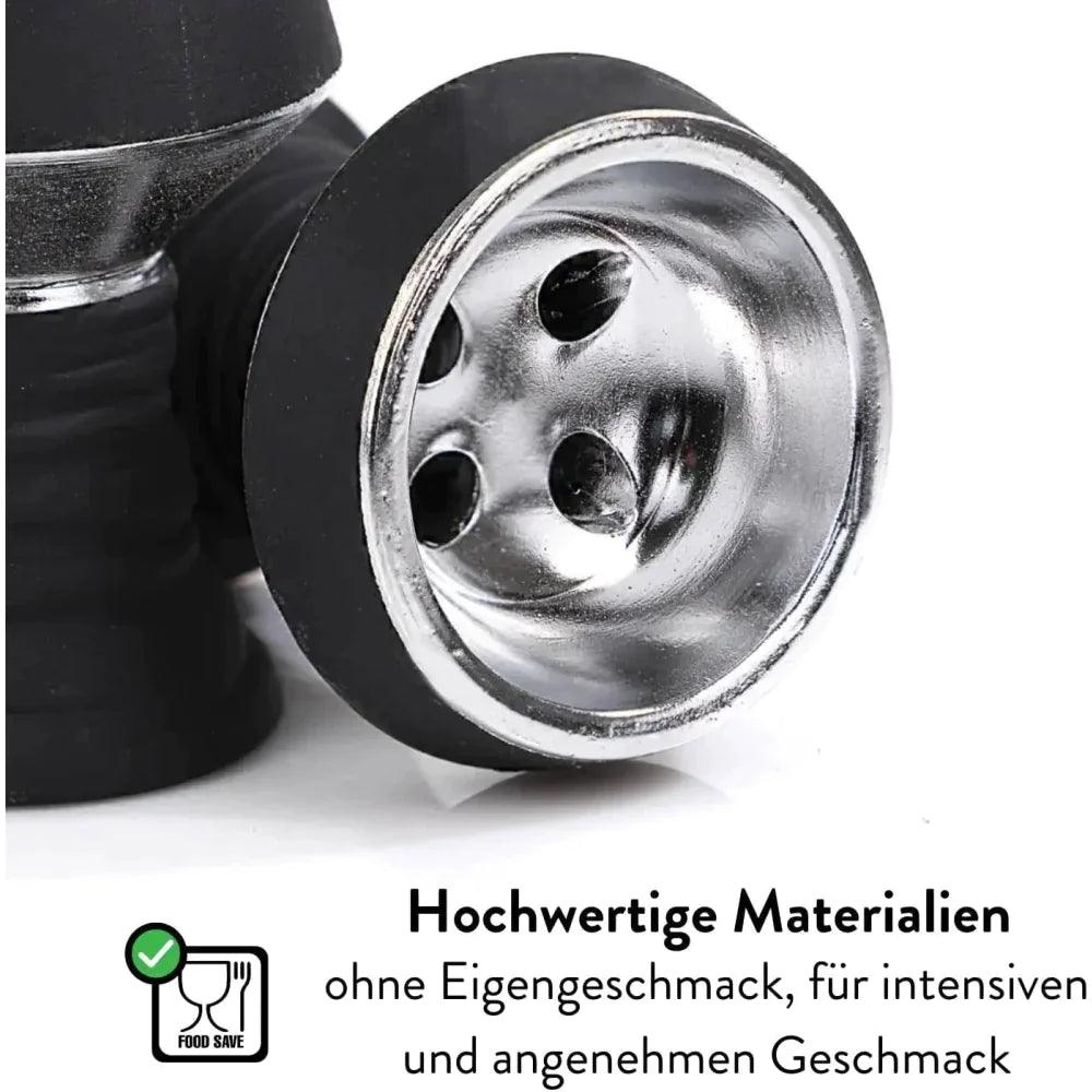 Dschinni Steinkopf. Beschreibung: Hochwertige Materialien - ohne Eigengeschmack, für intensiven und angenehmen Geschmack