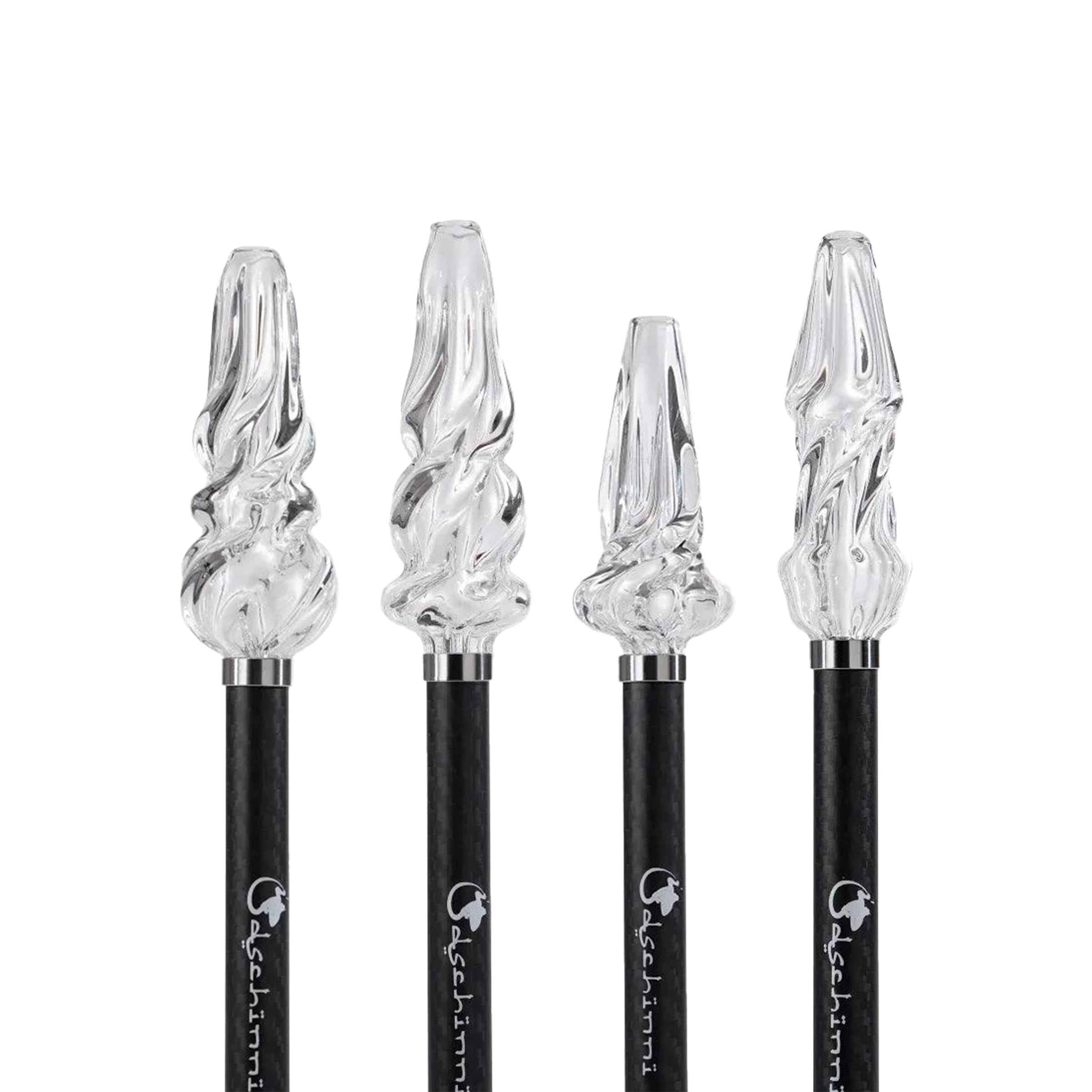 Carbon Glas Mundstück Fusion (High Borosilikatglas 3.3) - Dschinni Shisha