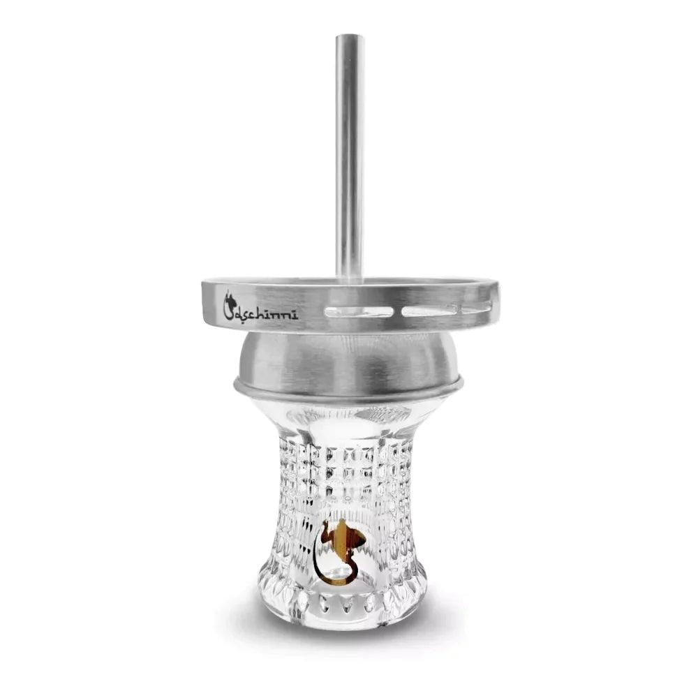 Glaskopf Dschinni Nero Kristall Glas mit Seflex und Vulcan Air - Dschinni GmbH