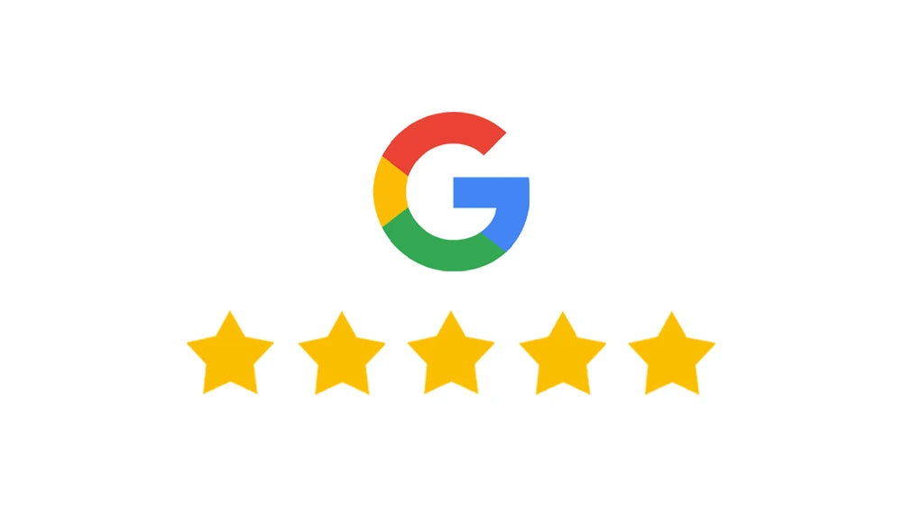 Google-Bewertung mit fünf Sternen
