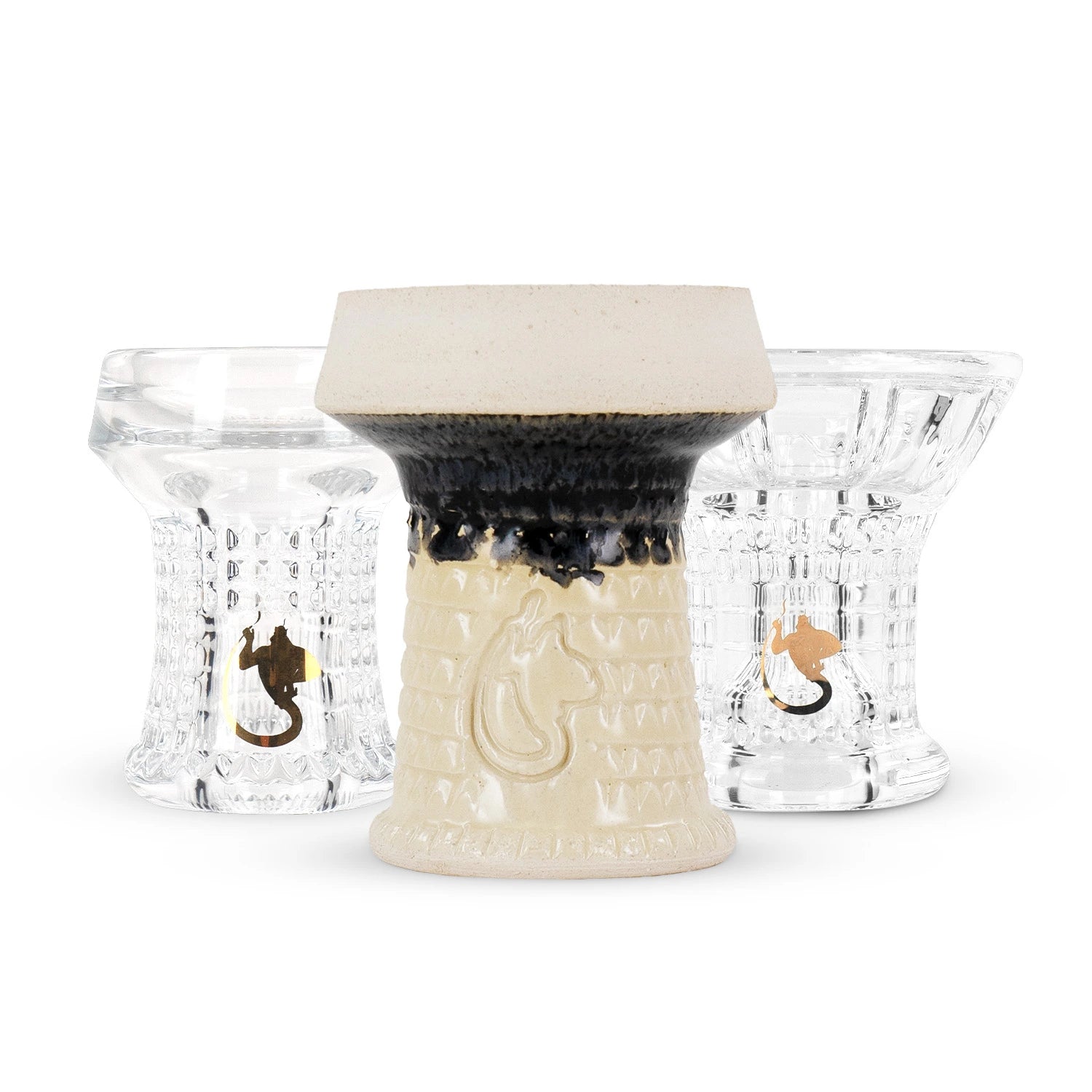nero glaskopf, nero steinkopf, apollon glas kopf