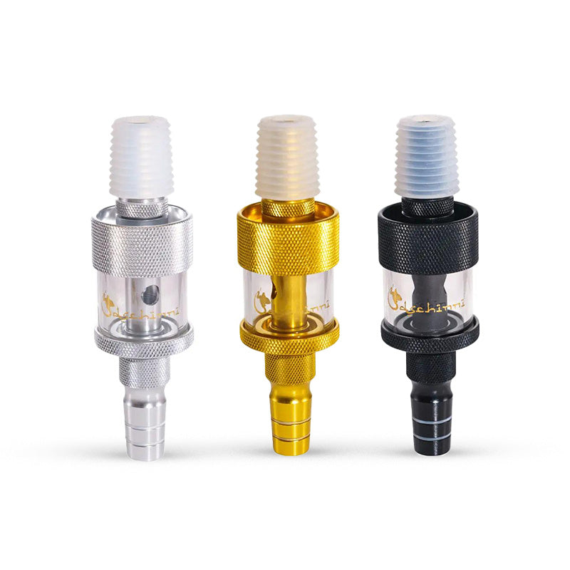 molassefänger air grip universal mit glas silber, gold und schwarz