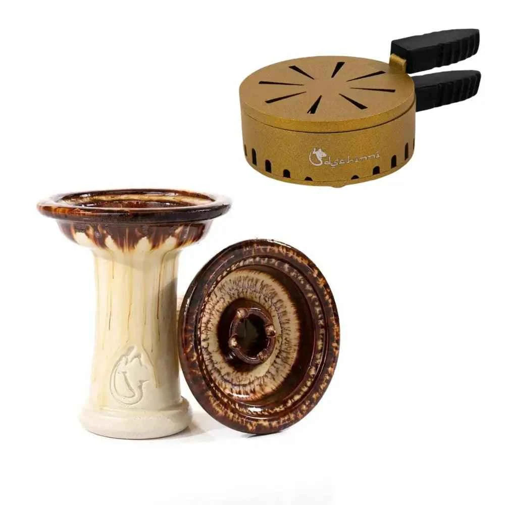 Royal Phunnel Schamottstein und Crown HMD Smokebox - Dschinni Shisha