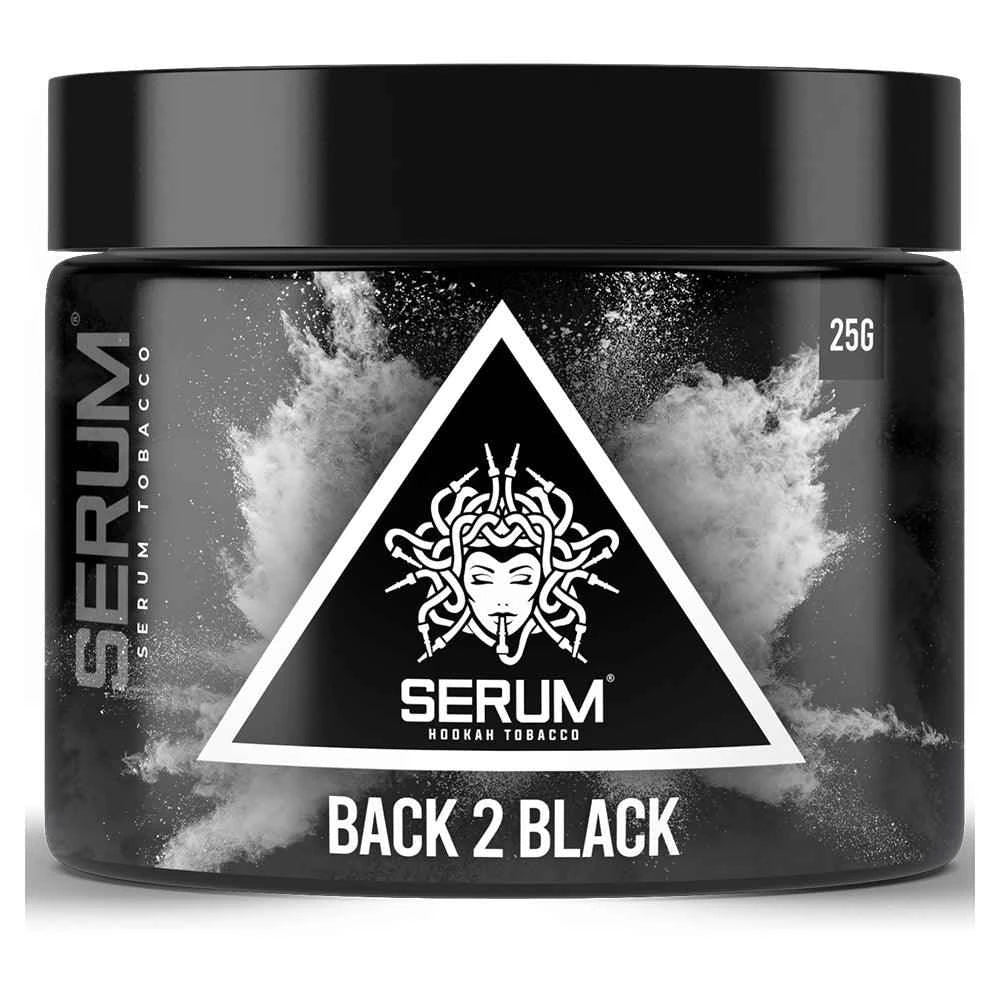 Serum Tobacco 25g - Back2Black - Schwarze Traube, schwarze Johannisbeere und Minze - Dschinni Shisha