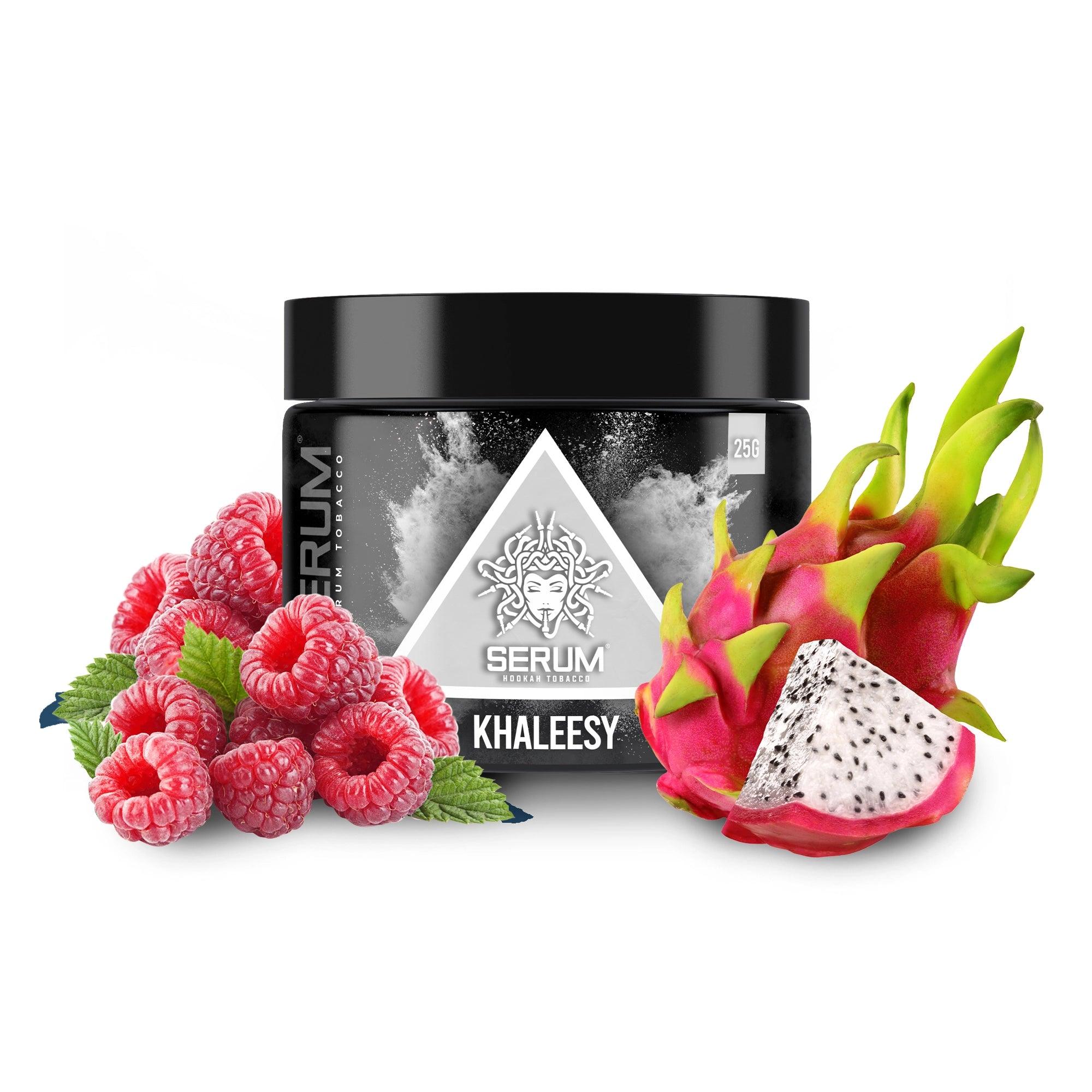 Serum Tobacco 25g - Khaleesy - Himbeere und Drachenfrucht Wasserpfeifentabak, Shishatabak