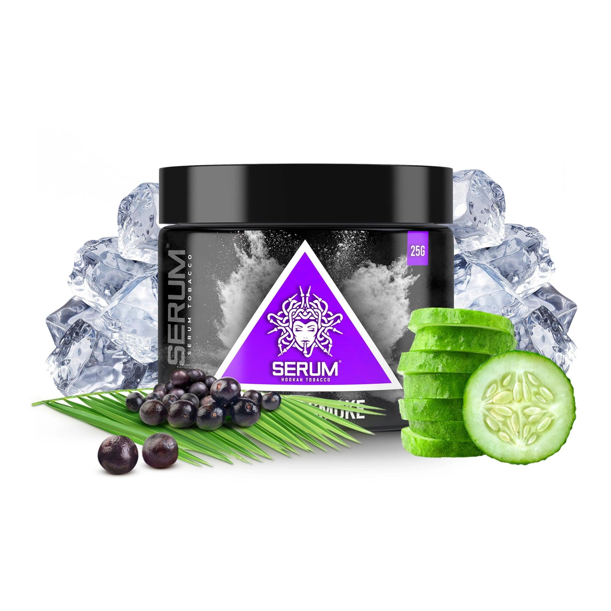 Serum Tobacco 25g - Velvet Smoke - Acai, Gurke und Menthol Wasserpfeifentabak, Shishatabak