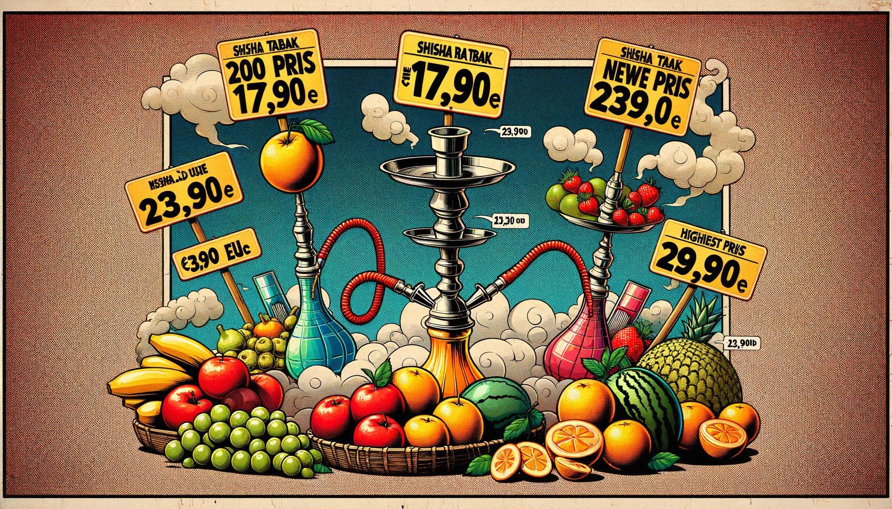 Wie viel kostet 200g shisha tabak?