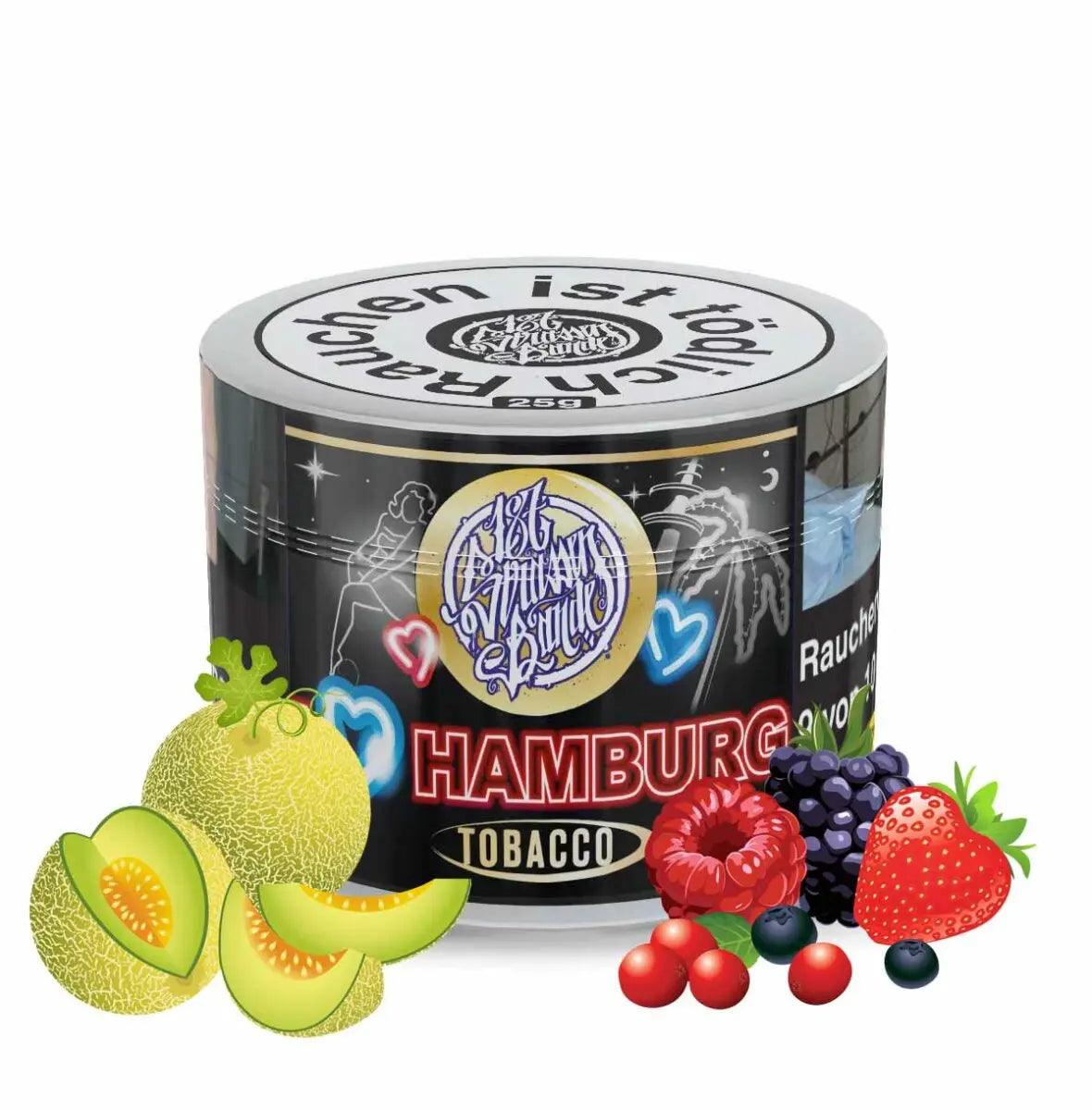 187 Shisha Tabak I Love Hamburg Erdbeere 