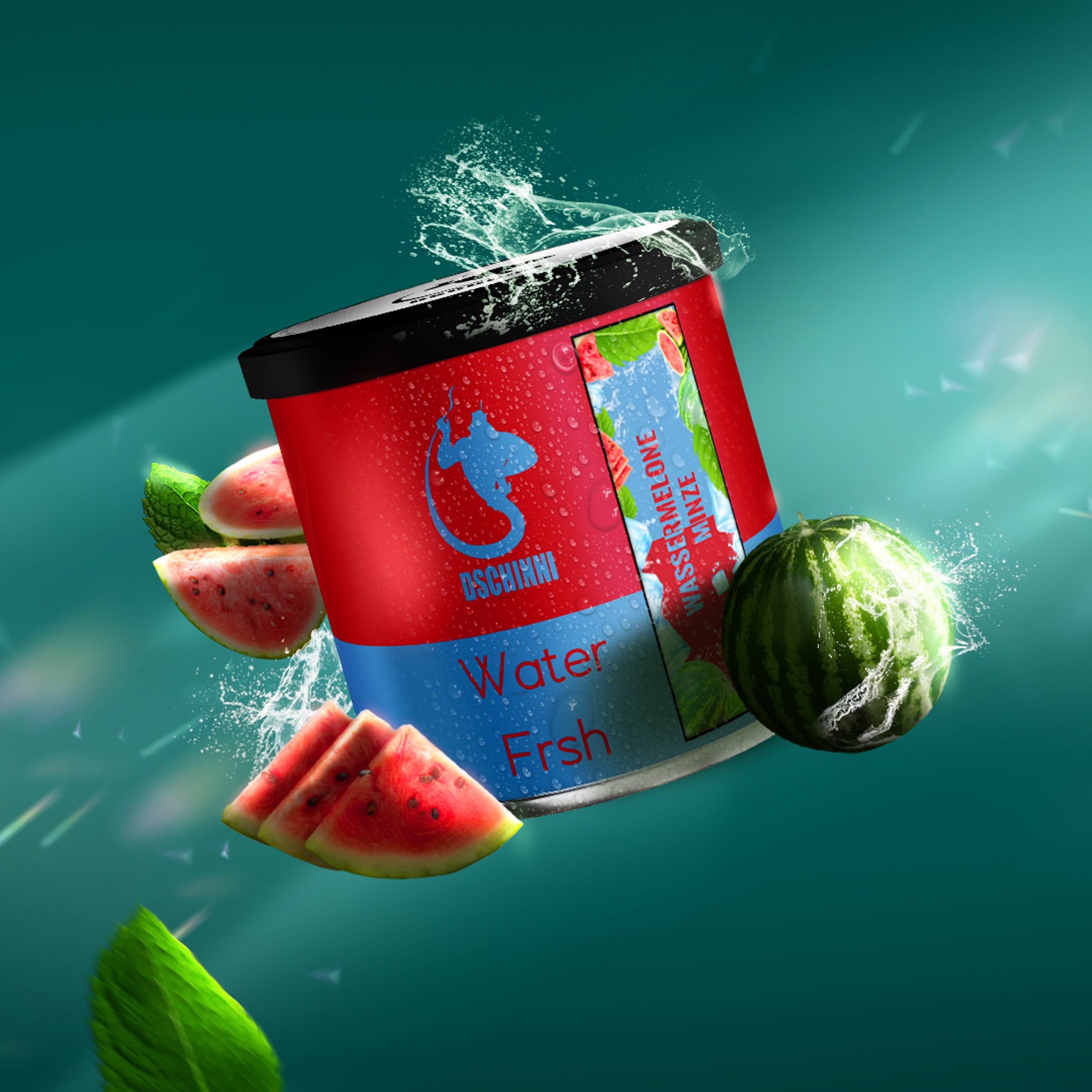 Dschinni 65g Pfeifentabak - Watermelon Fresh - Wassermelone Eis