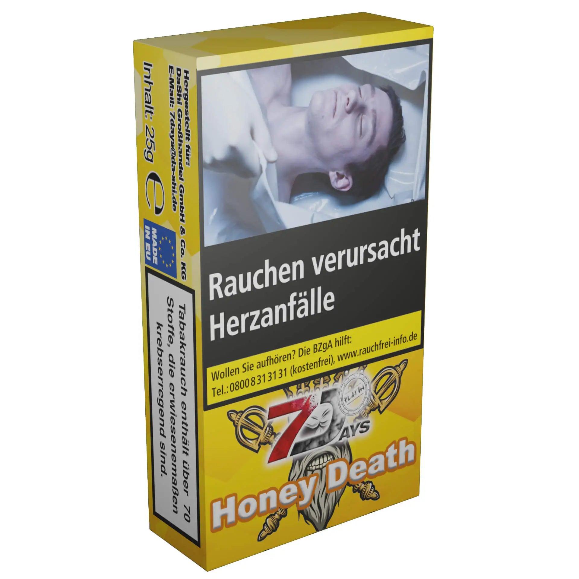 7Days 25g Tabak Platin Honey Death - Honig Menthol - Dschinni GmbH