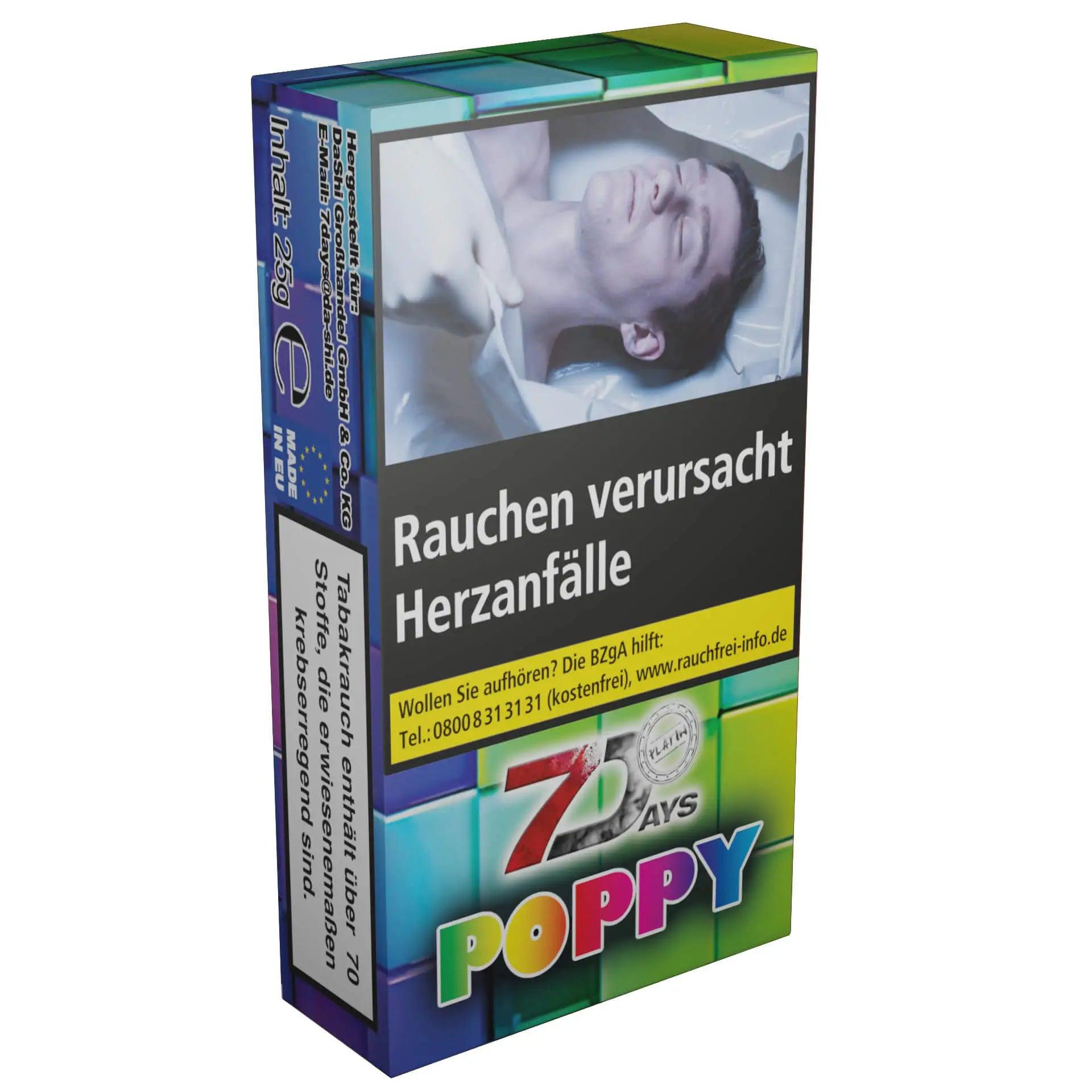 7Days 25g Tabak Platin Poppy - Süßigkeiten - Dschinni GmbH