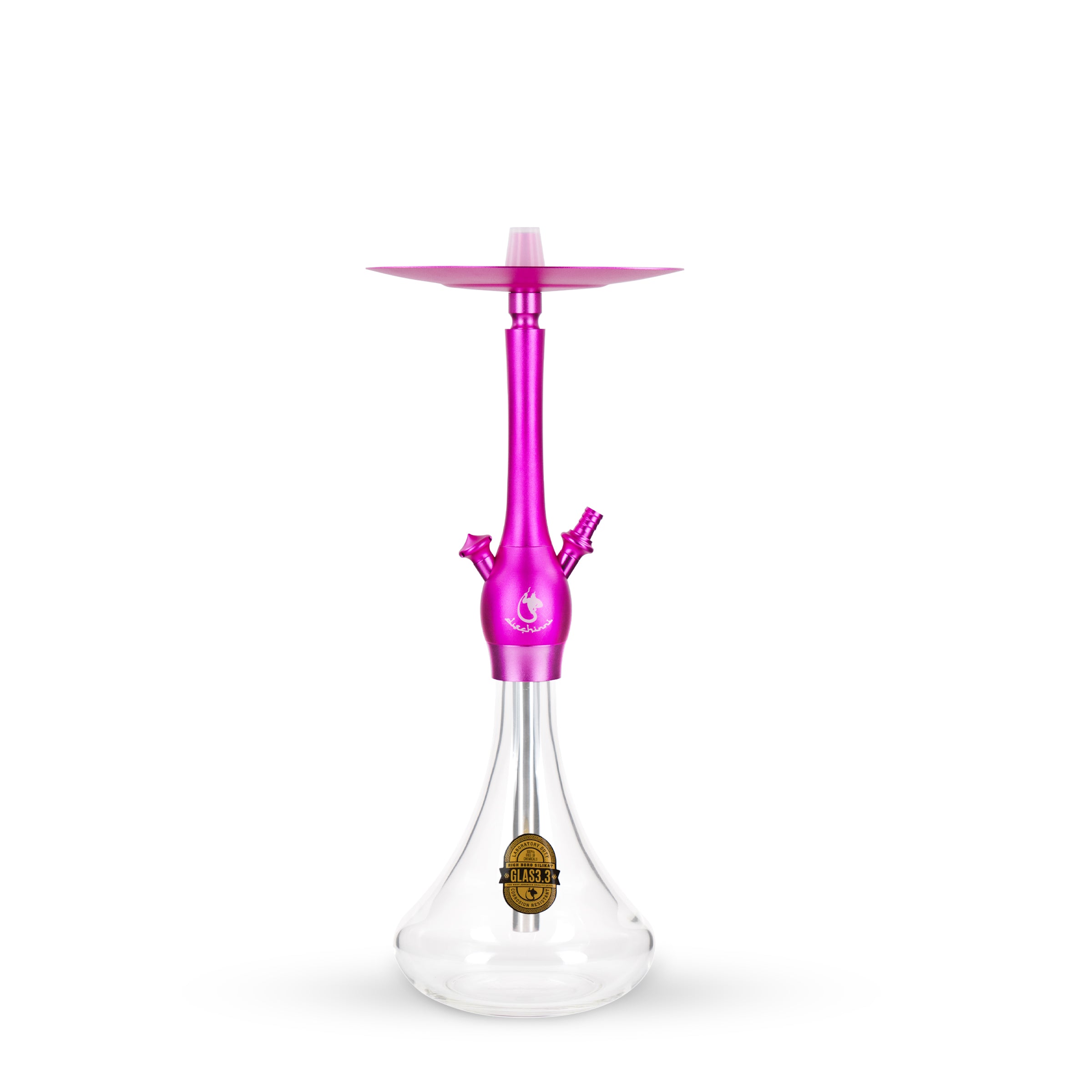 Dschinni Chucky Clear Pink Shisha auf weißem Hintergrund